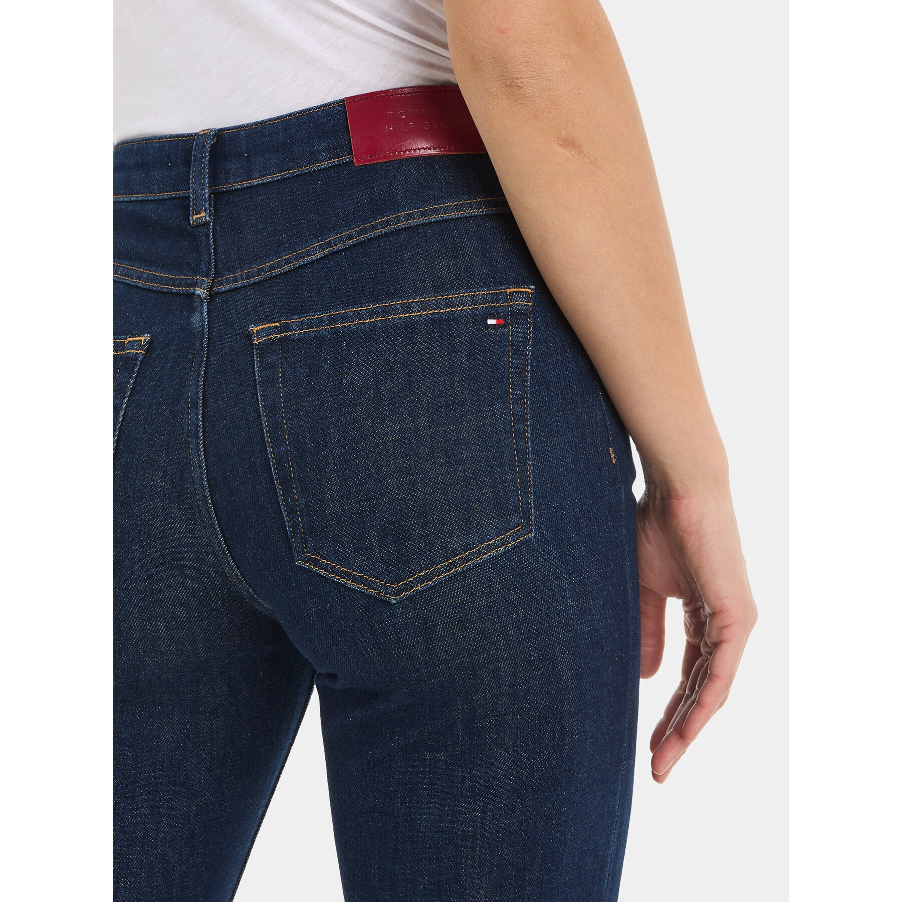 Tommy Hilfiger Jeansy Classic WW0WW39612 Tmavomodrá Straight Fit - Pepit.cz