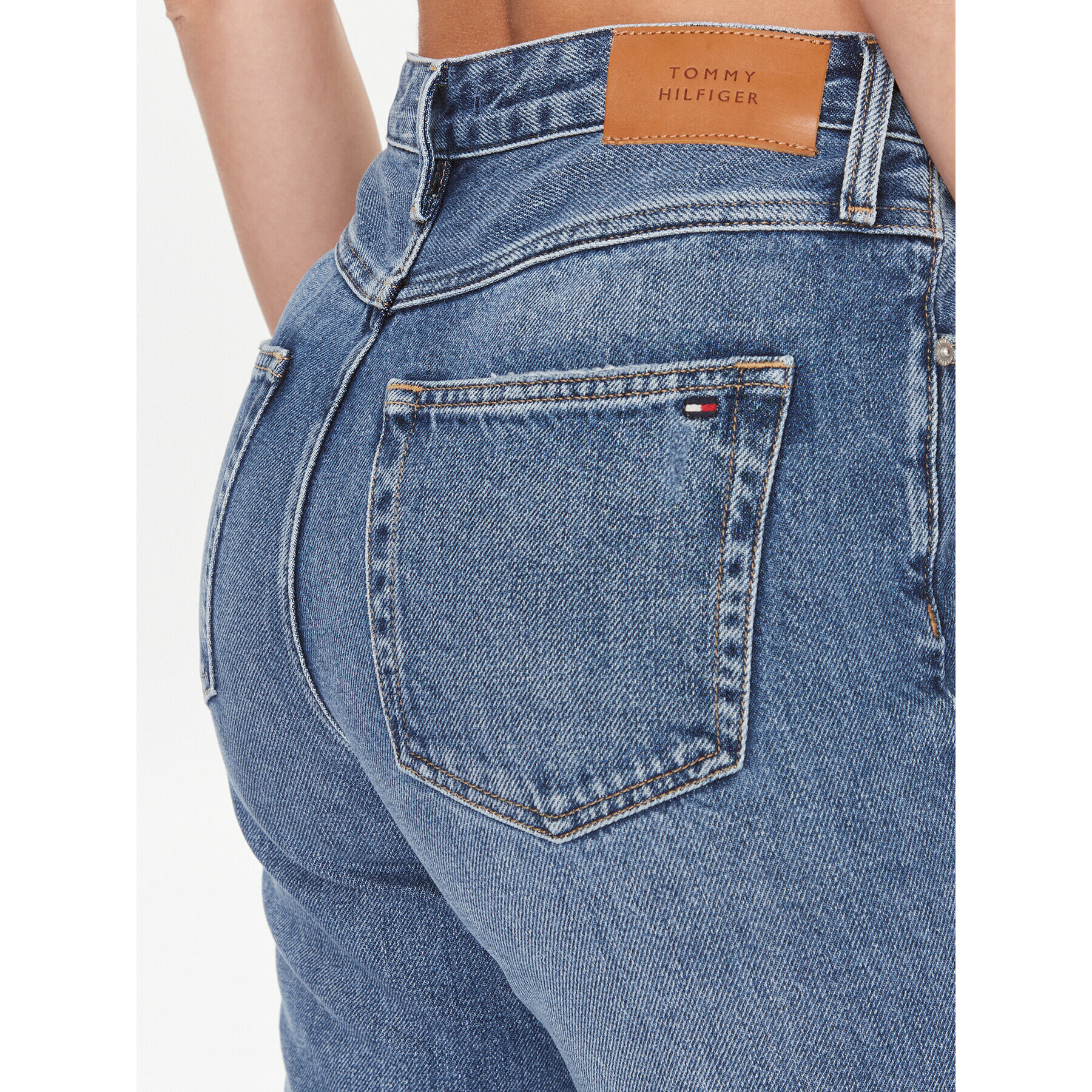 Tommy Hilfiger Jeansy Classic WW0WW40041 Modrá Straight Fit - Pepit.cz