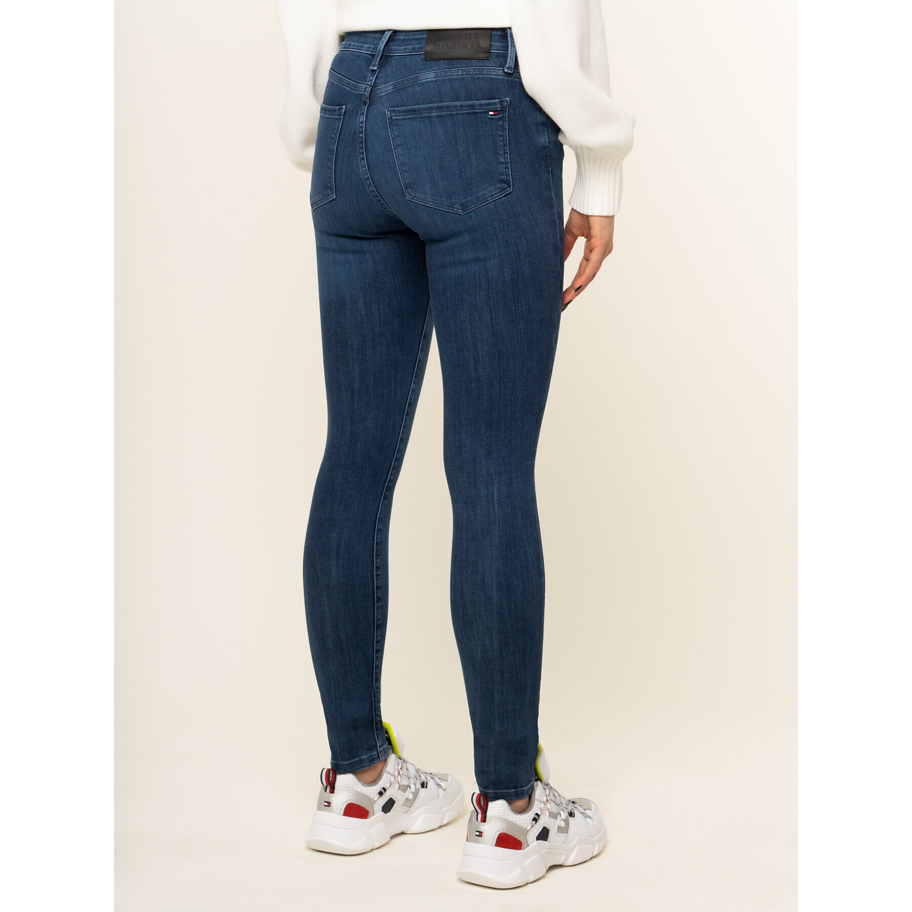 Tommy Hilfiger Jeansy Como WW0WW26469 Tmavomodrá Skinny Fit - Pepit.cz