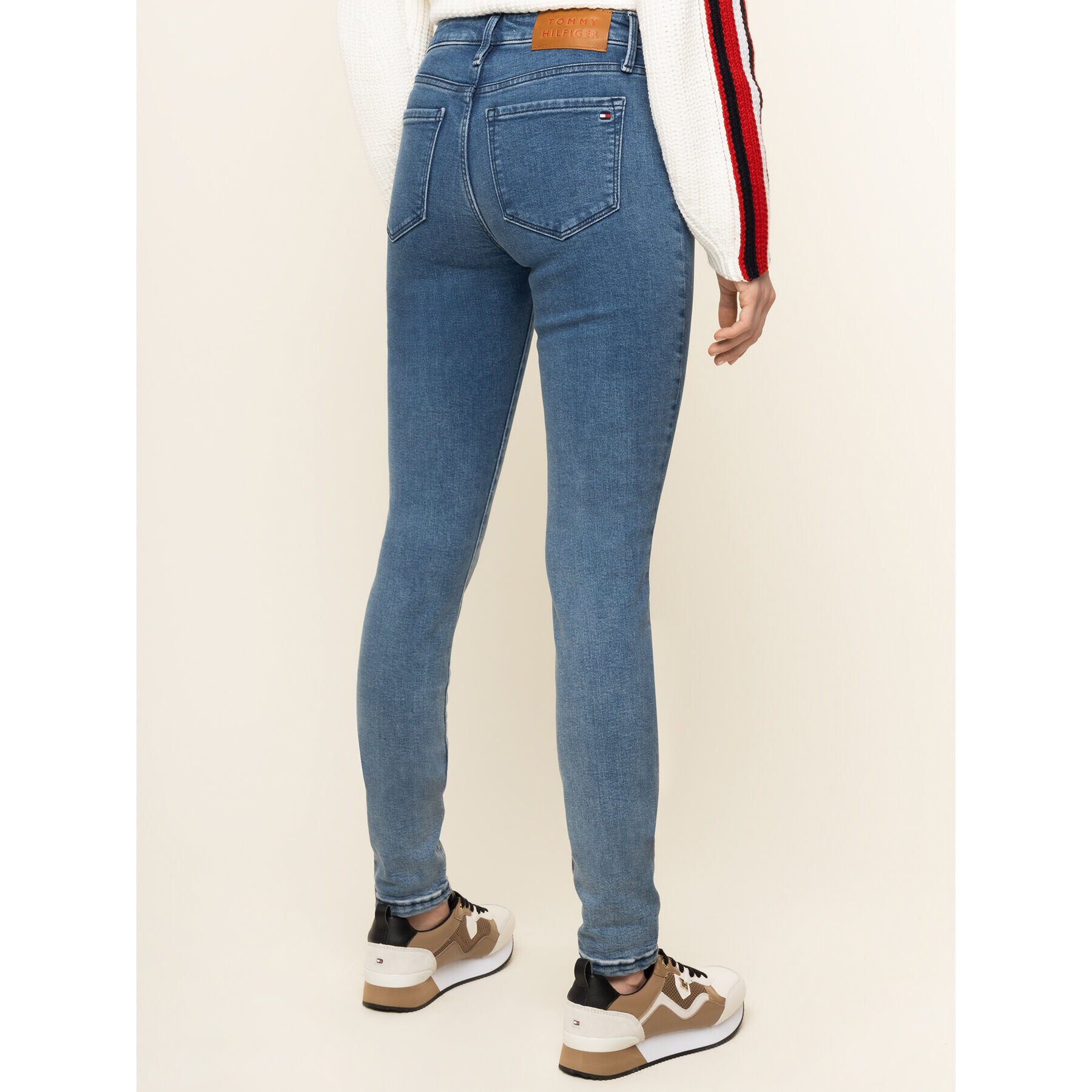 Tommy Hilfiger Jeansy Como WW0WW26489 Modrá Skinny Fit - Pepit.cz