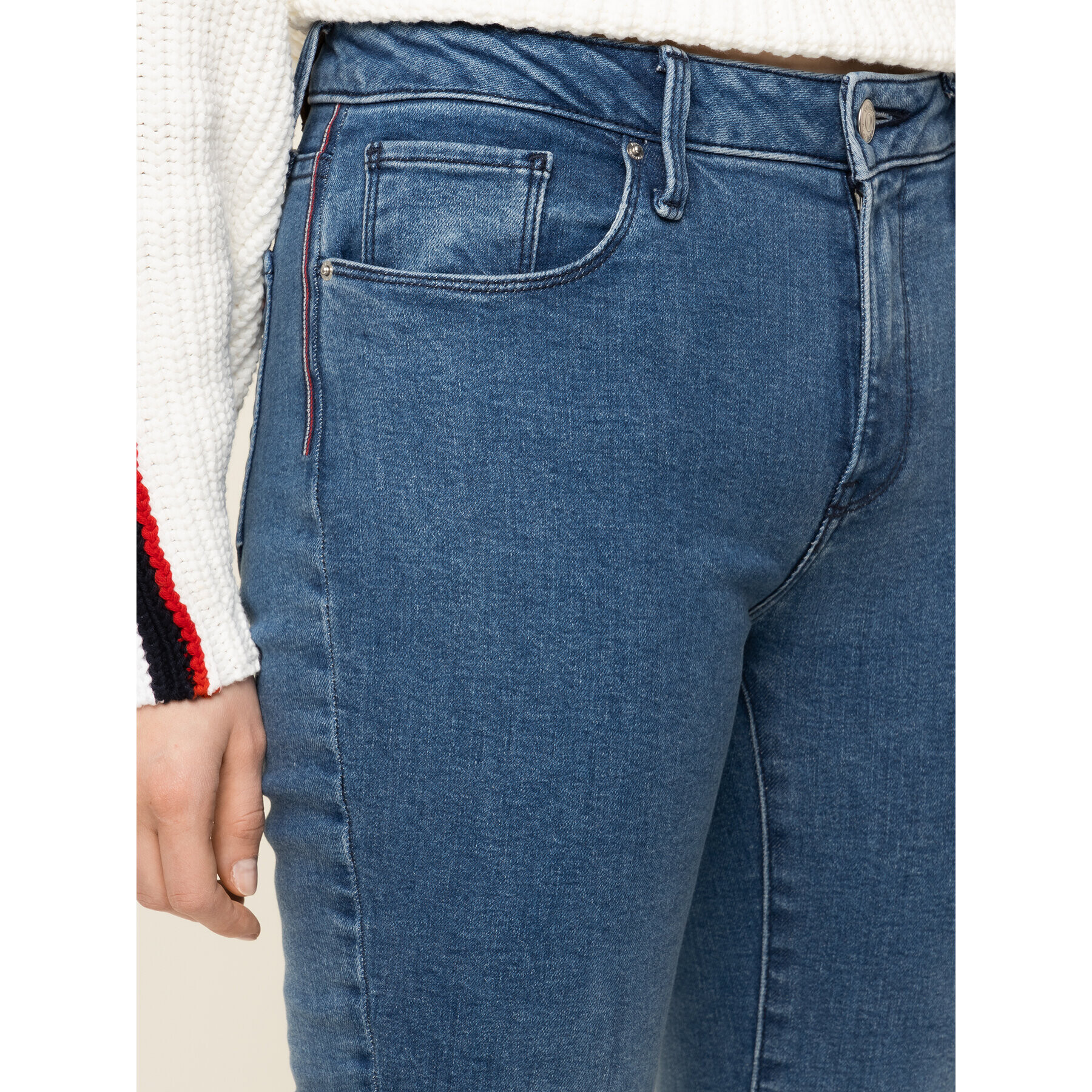 Tommy Hilfiger Jeansy Como WW0WW26489 Modrá Skinny Fit - Pepit.cz