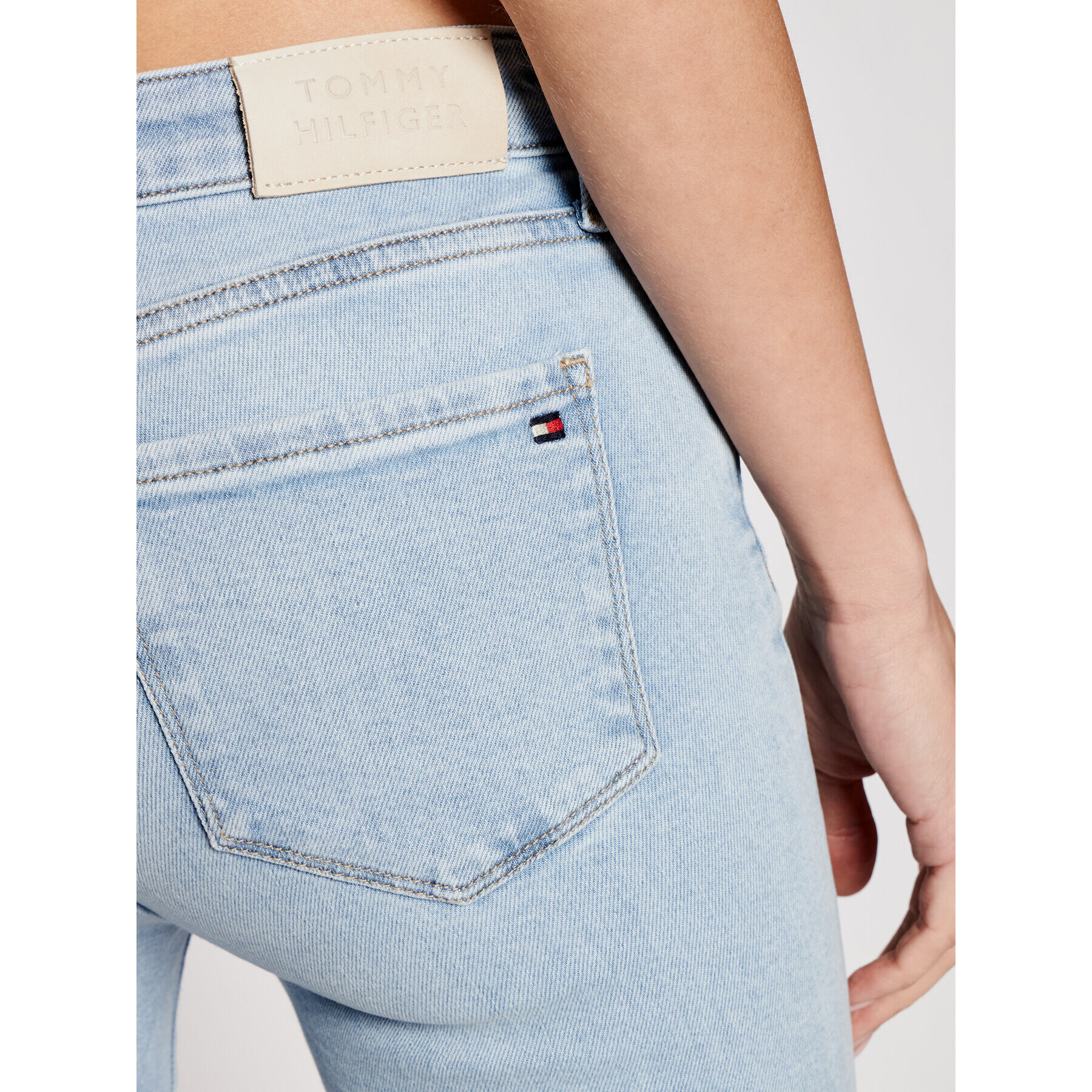 Tommy Hilfiger Jeansy Como WW0WW30197 Modrá Skinny Fit - Pepit.cz