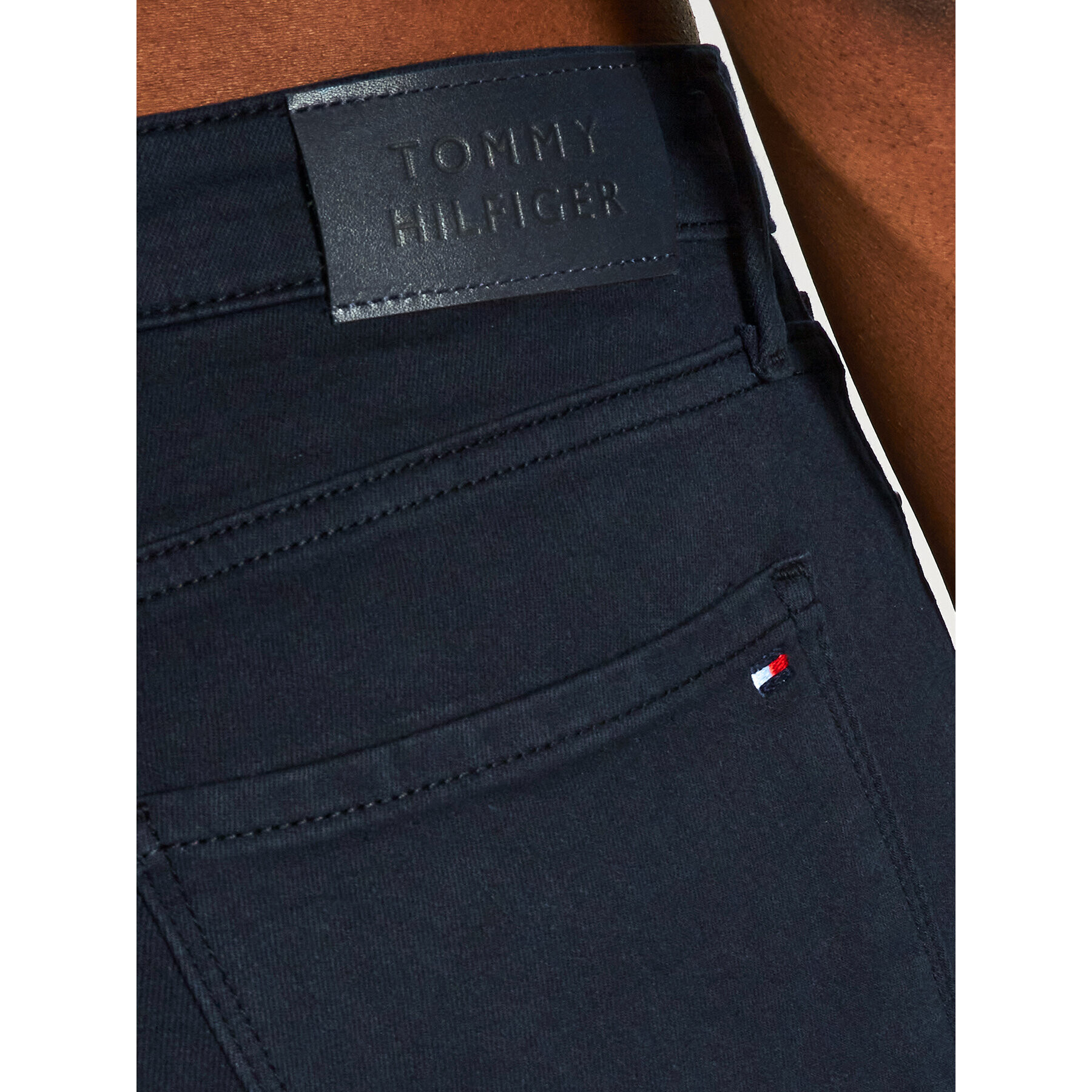 Tommy Hilfiger Jeansy Como WW0WW30202 Tmavomodrá Skinny Fit - Pepit.cz