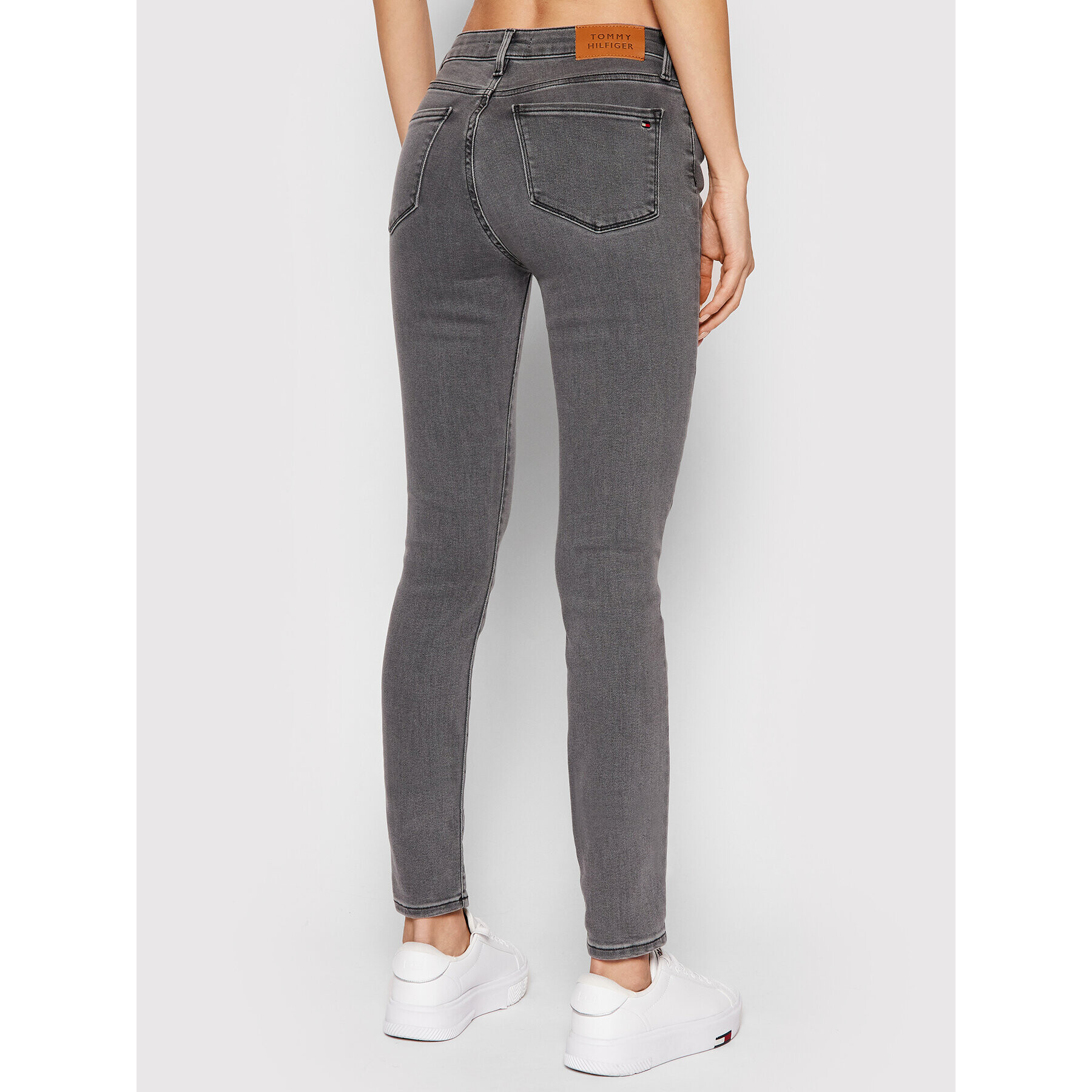 Tommy Hilfiger Jeansy Como WW0WW33078 Šedá Skinny Fit - Pepit.cz