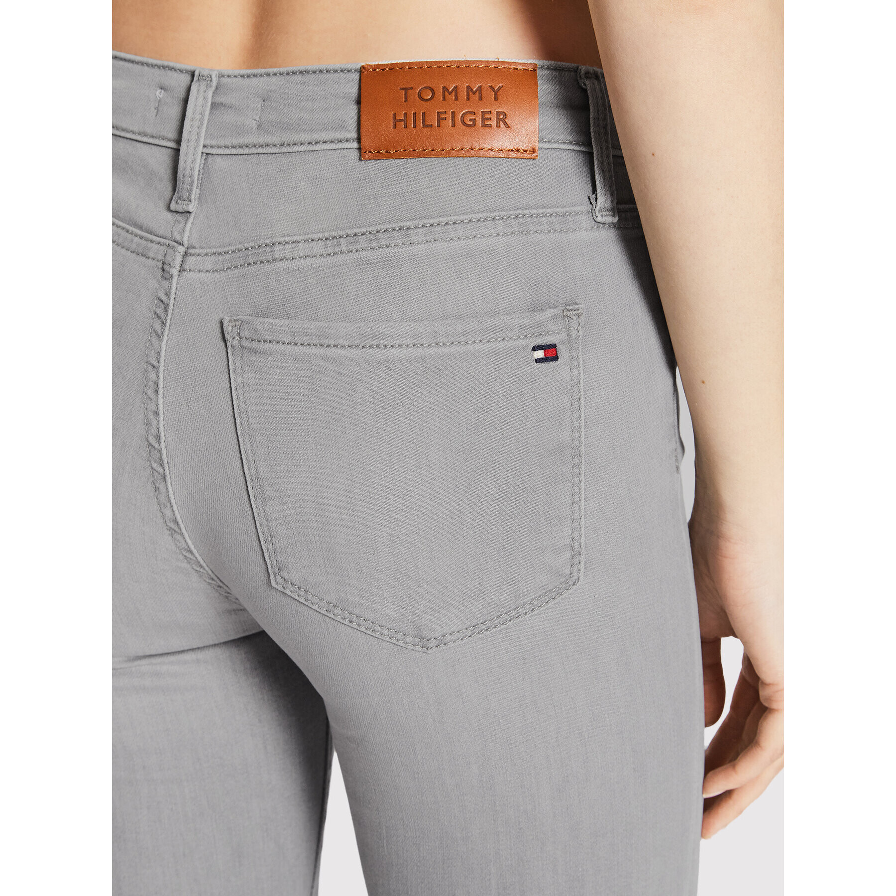 Tommy Hilfiger Jeansy Como WW0WW34549 Šedá Slim Fit - Pepit.cz