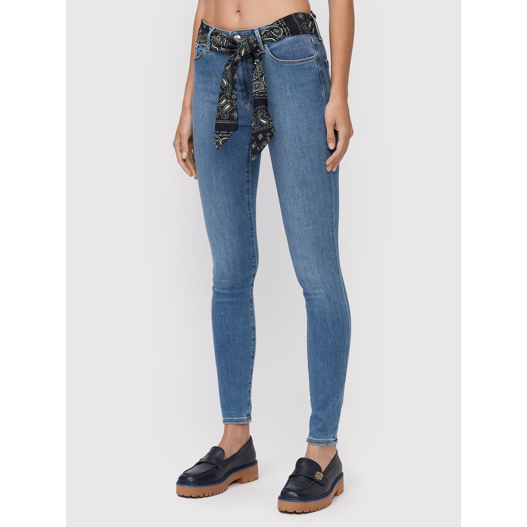 Tommy Hilfiger Jeansy Como WW0WW35531 Modrá Skinny Fit - Pepit.cz