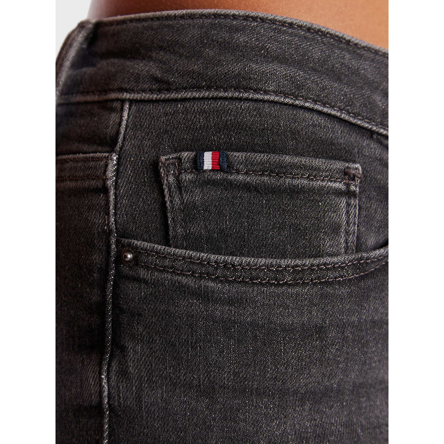 Tommy Hilfiger Jeansy Como WW0WW37163 Šedá Skinny Fit - Pepit.cz