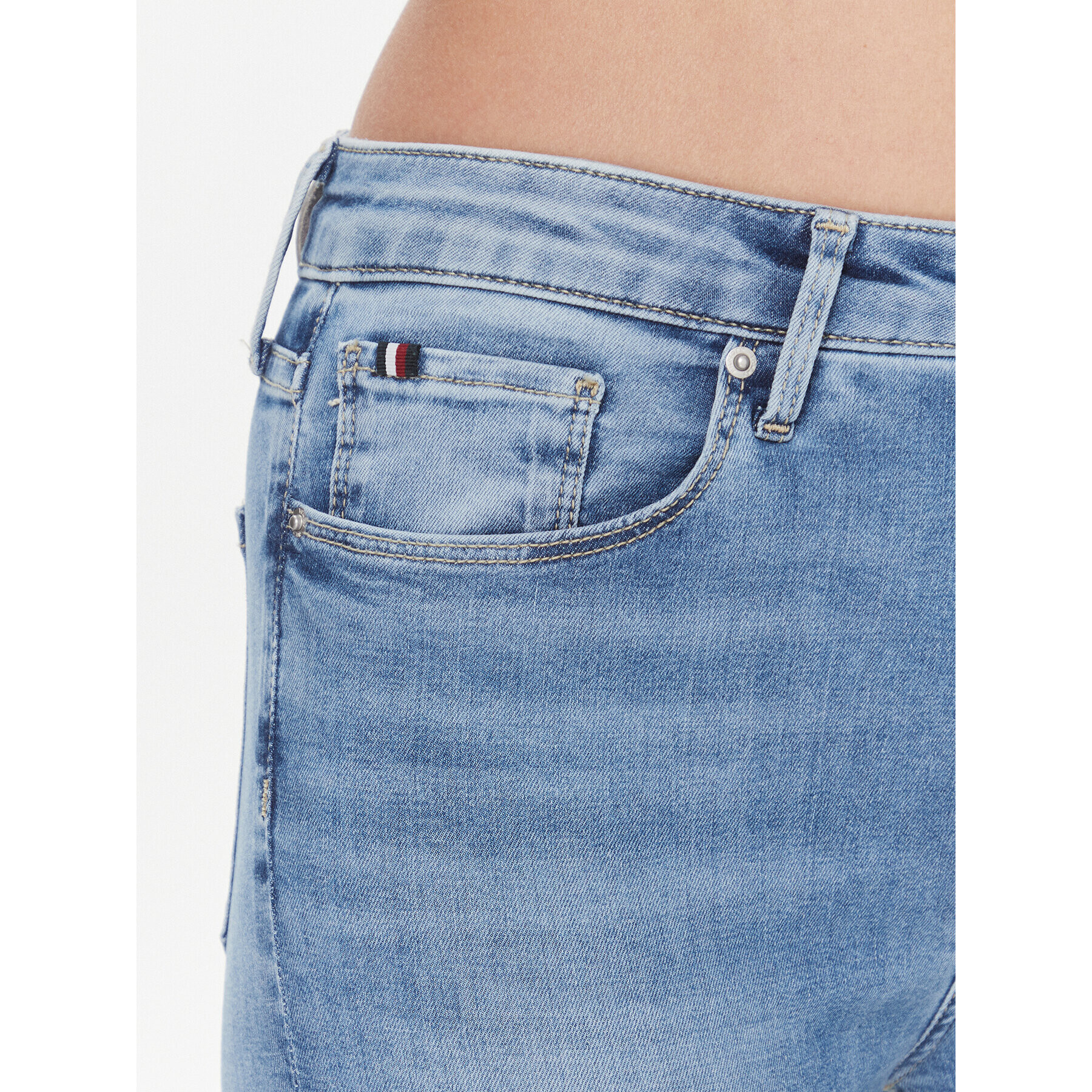 Tommy Hilfiger Jeansy Como WW0WW38915 Modrá Skinny Fit - Pepit.cz