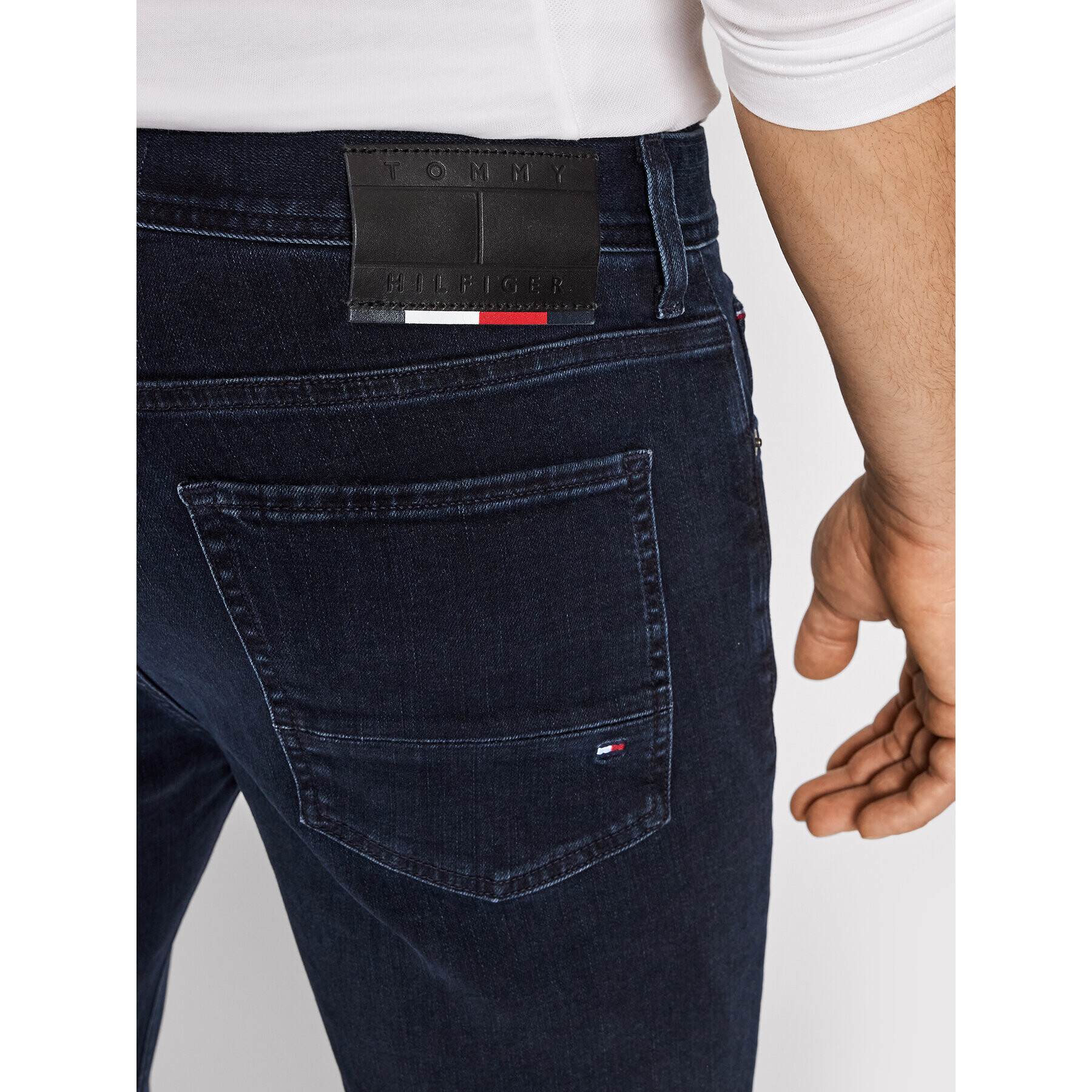 Tommy Hilfiger Jeansy Core Bleecker MW0MW15593 Tmavomodrá Slim Fit - Pepit.cz