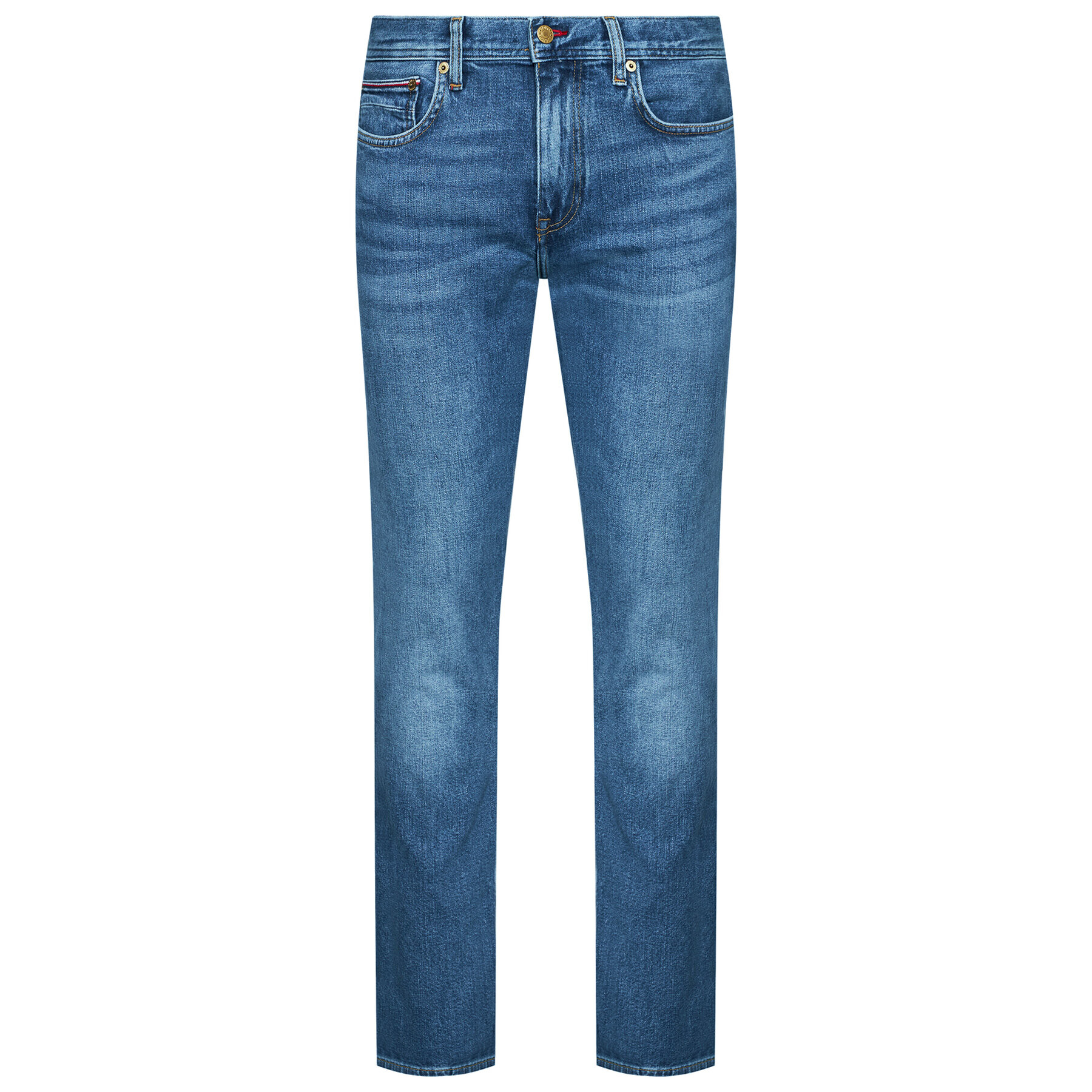 Tommy Hilfiger Jeansy Denton MW0MW15603 Modrá Straight Fit - Pepit.cz