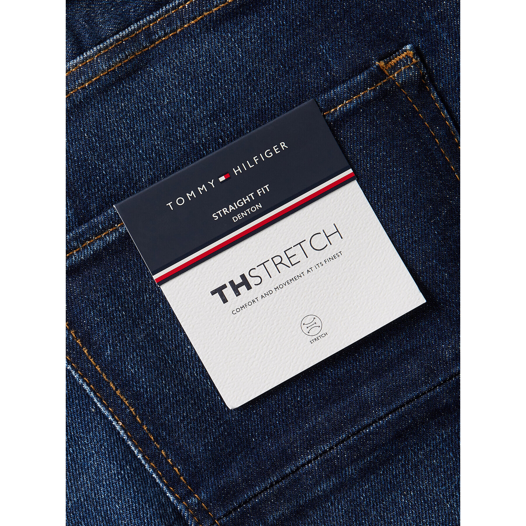 Tommy Hilfiger Jeansy Denton MW0MW32258 Tmavomodrá Straight Fit - Pepit.cz