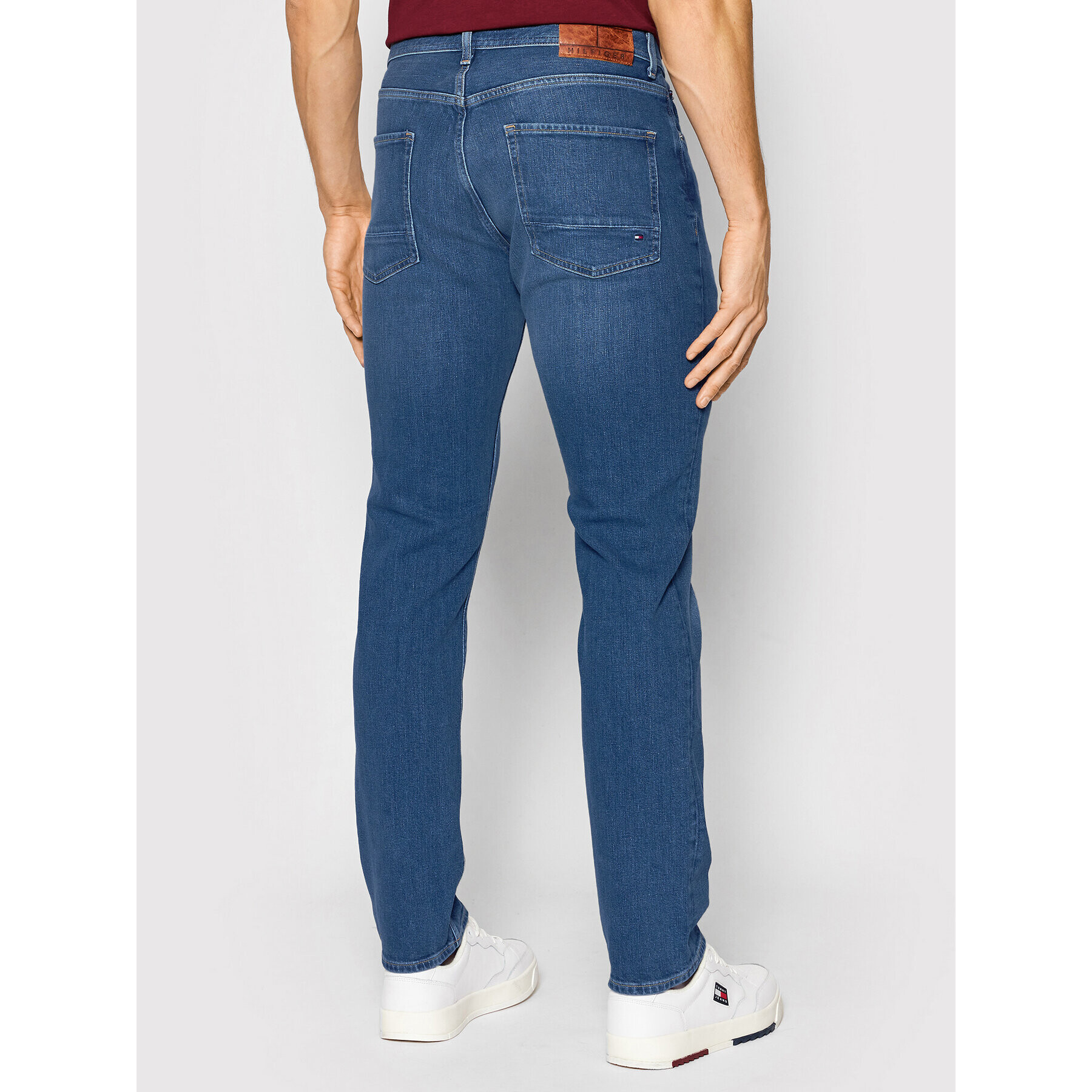 Tommy Hilfiger Jeansy Denton Stretch MW0MW21835 Tmavomodrá Straight Fit - Pepit.cz