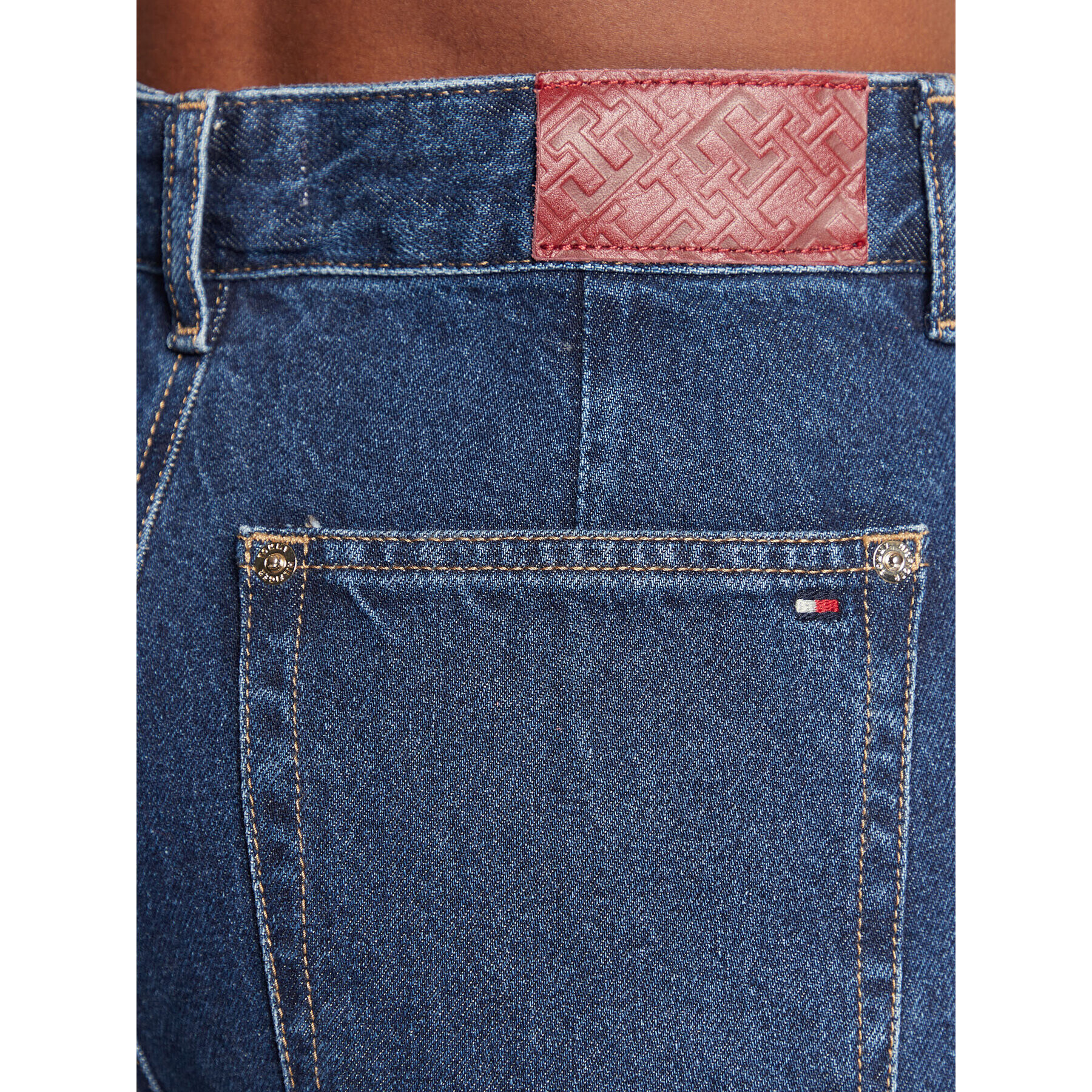 Tommy Hilfiger Jeansy Eden WW0WW36400 Tmavomodrá Wide Leg - Pepit.cz