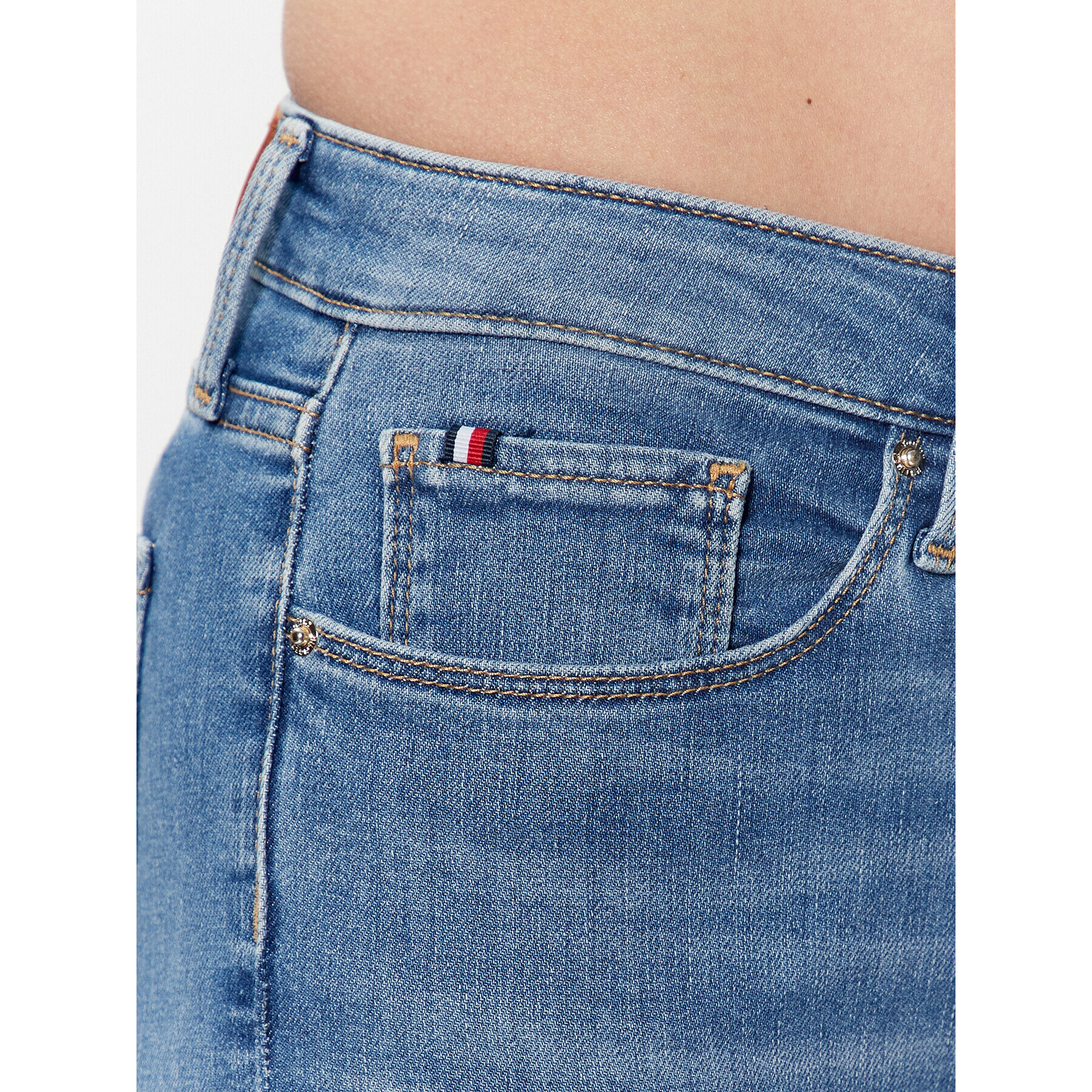 Tommy Hilfiger Jeansy Flex Como WW0WW34297 Modrá Skinny Fit - Pepit.cz