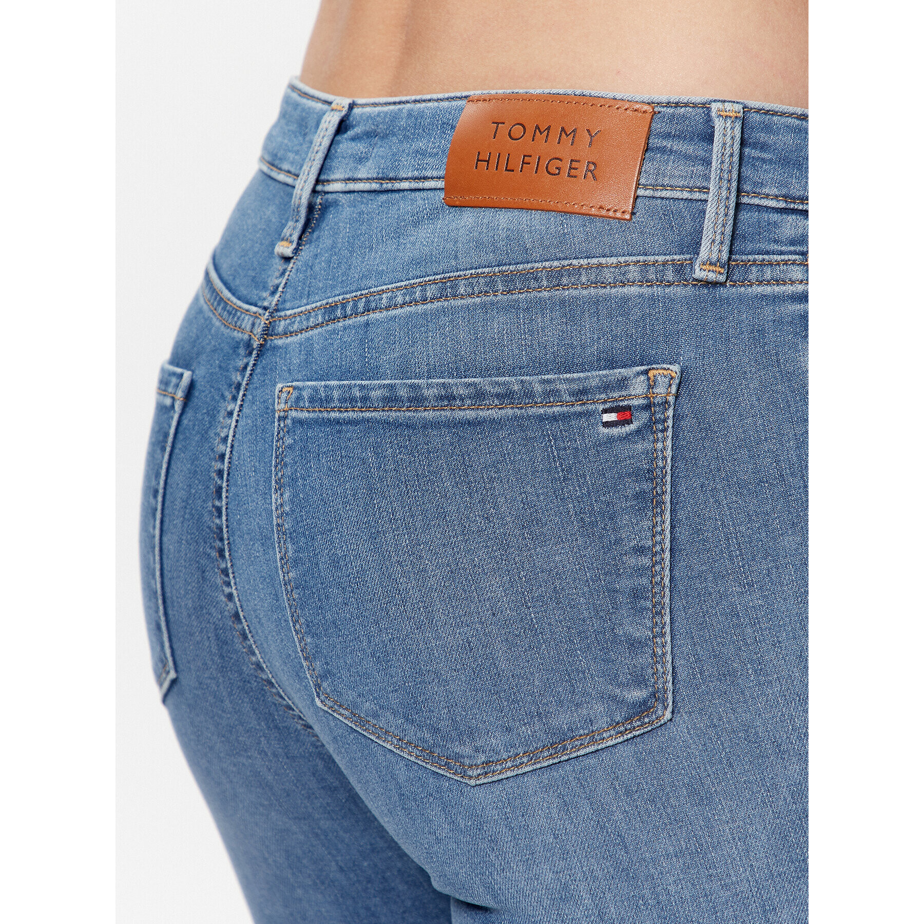 Tommy Hilfiger Jeansy Flex Como WW0WW34297 Modrá Skinny Fit - Pepit.cz