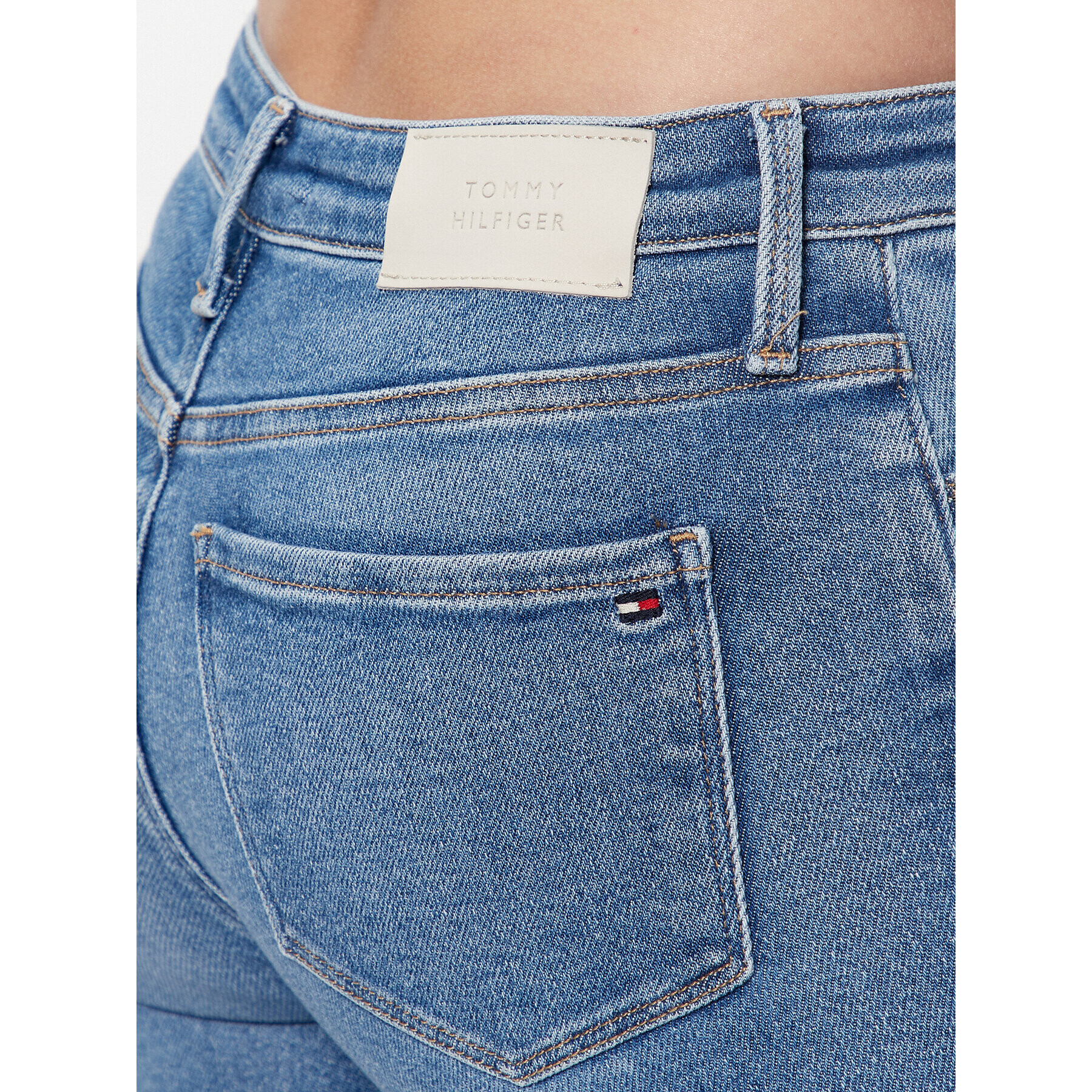 Tommy Hilfiger Jeansy Flex Como WW0WW38519 Modrá Skinny Fit - Pepit.cz