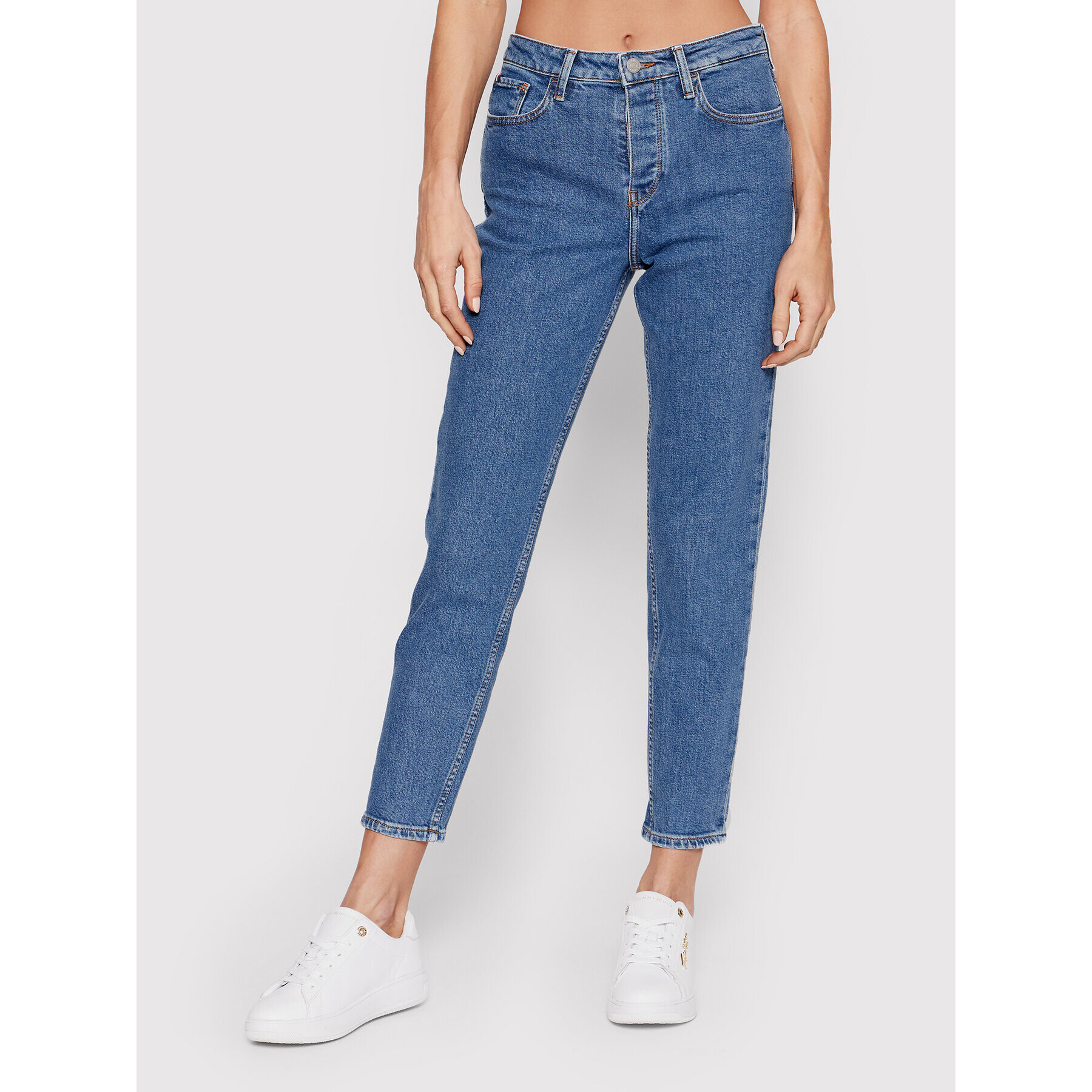 Tommy Hilfiger Jeansy Gramercy WW0WW32927 Modrá Mom Fit - Pepit.cz