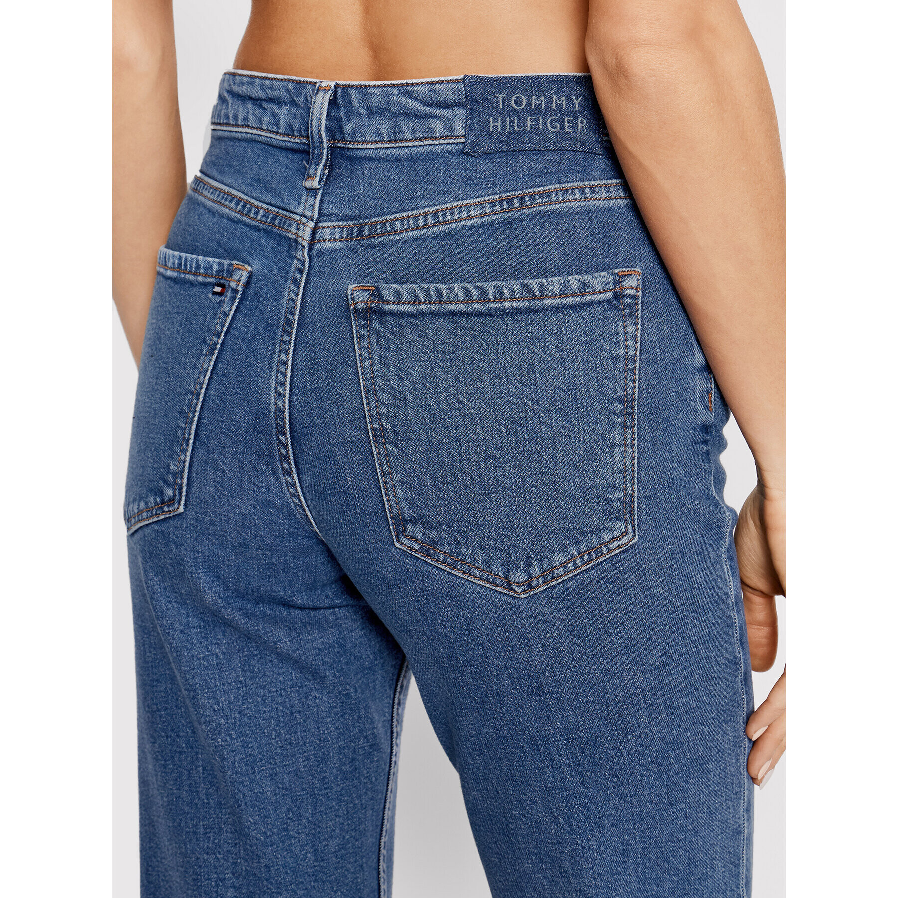 Tommy Hilfiger Jeansy Gramercy WW0WW32927 Modrá Mom Fit - Pepit.cz