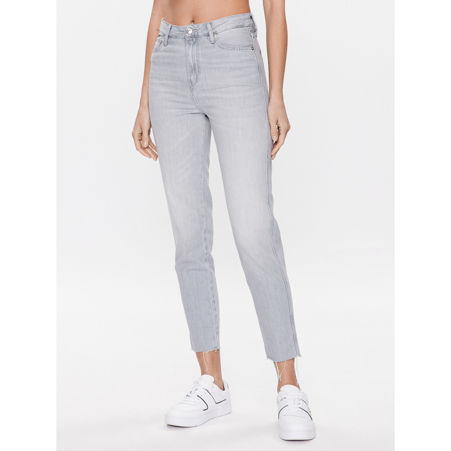 Tommy Hilfiger Jeansy Gramercy WW0WW38157 Šedá Skinny Ankle Fit - Pepit.cz