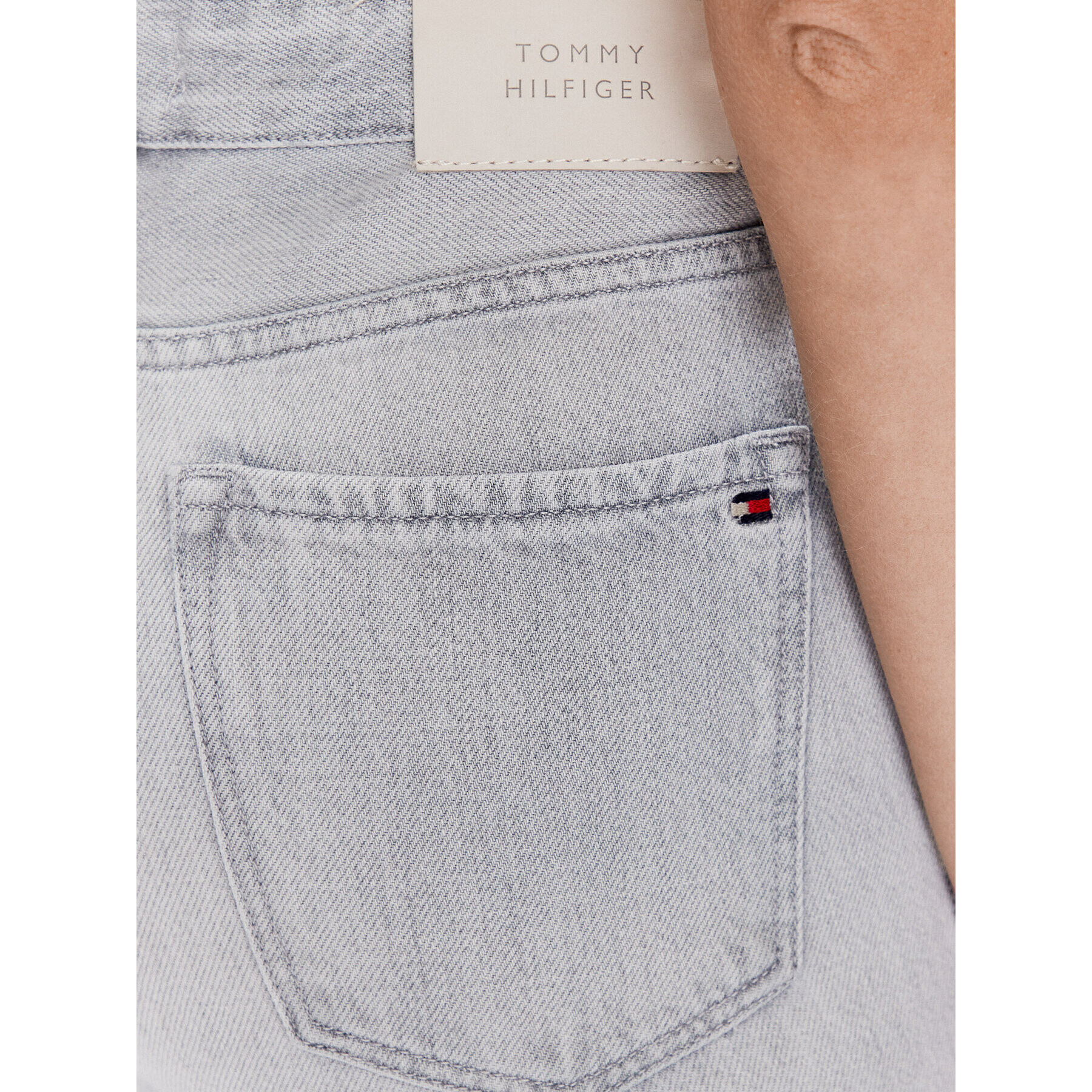 Tommy Hilfiger Jeansy Gramercy WW0WW38157 Šedá Skinny Ankle Fit - Pepit.cz