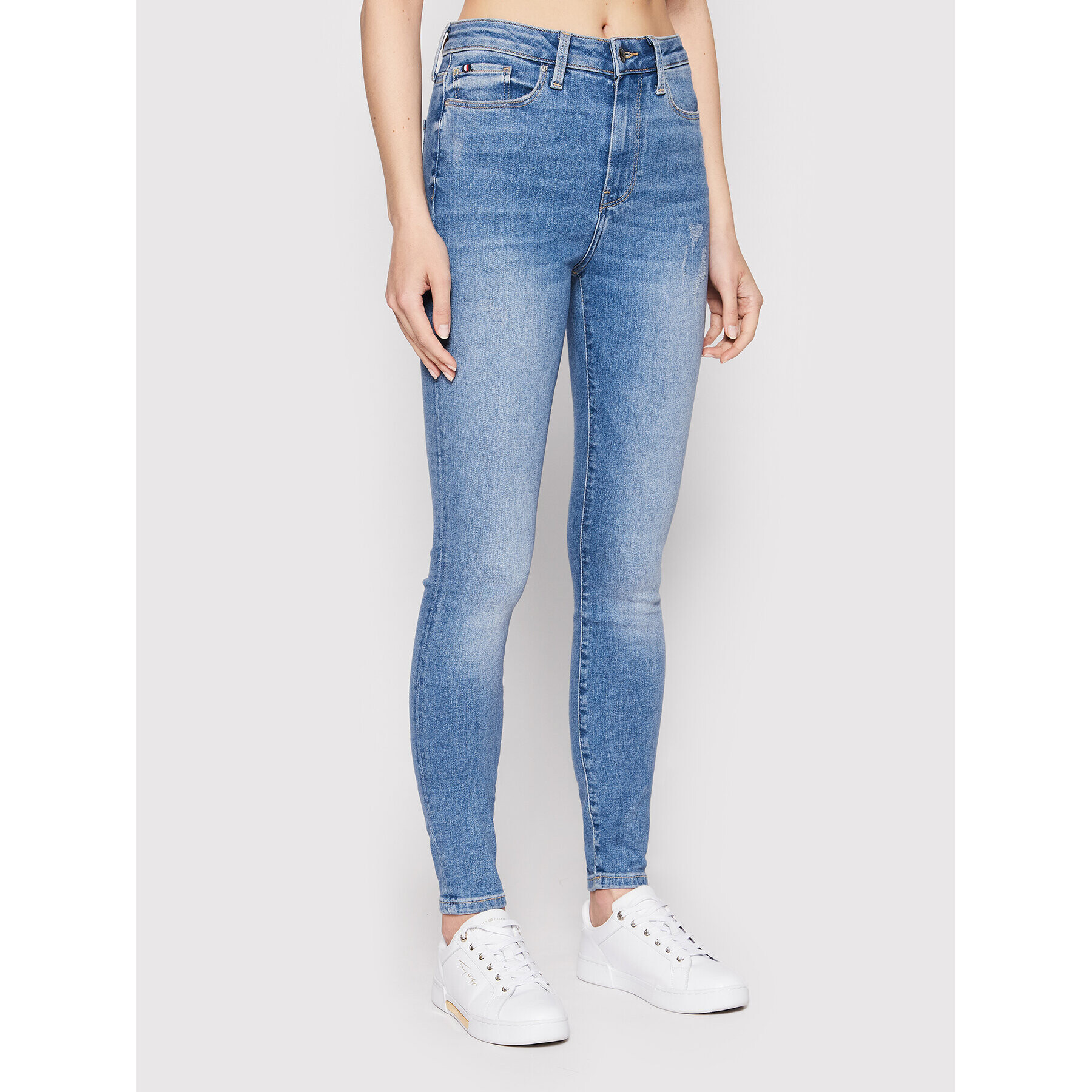 Tommy Hilfiger Jeansy Harlem WW0WW34571 Modrá Ultra Skinny Fit - Pepit.cz