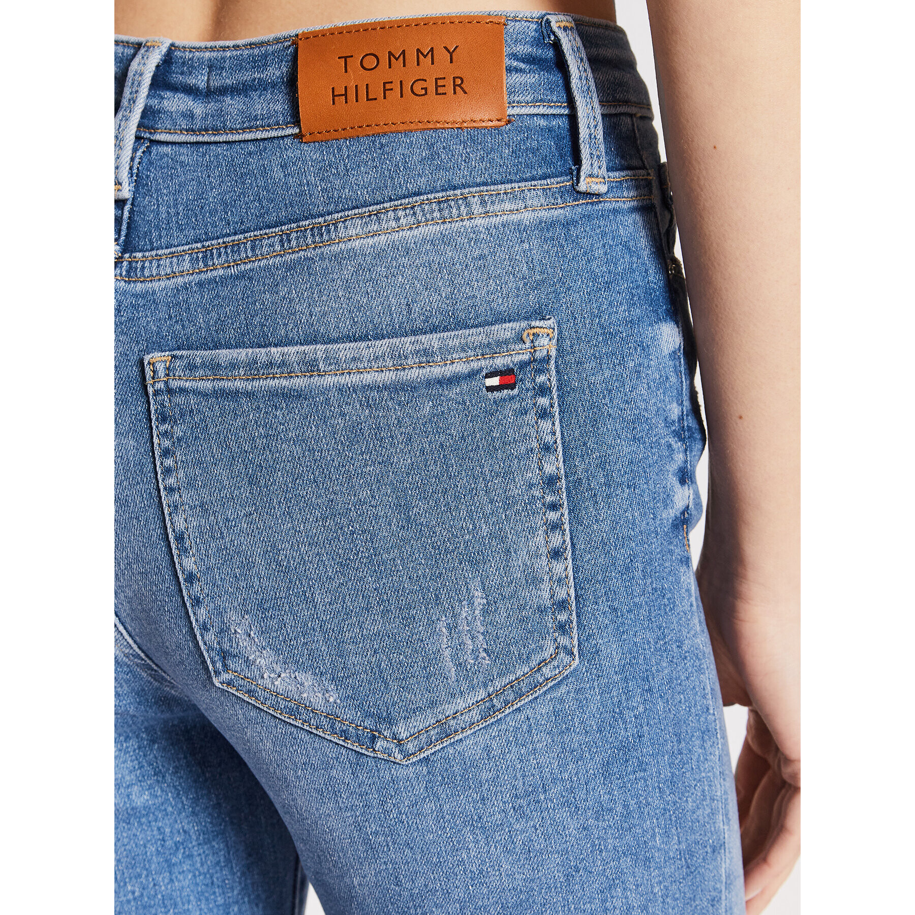 Tommy Hilfiger Jeansy Harlem WW0WW34571 Modrá Ultra Skinny Fit - Pepit.cz