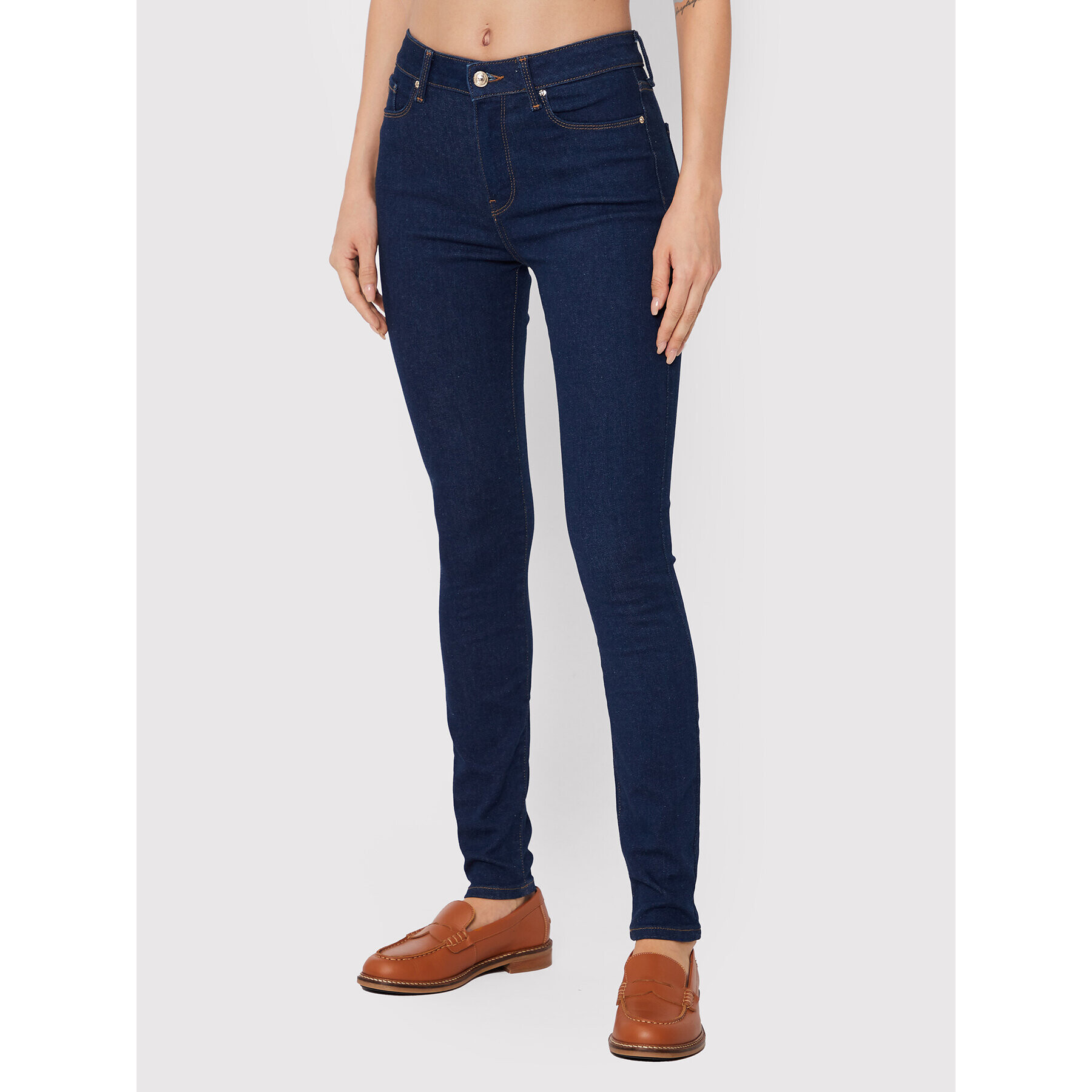 Tommy Hilfiger Jeansy Harlem WW0WW35227 Tmavomodrá Ultra Skinny Fit - Pepit.cz