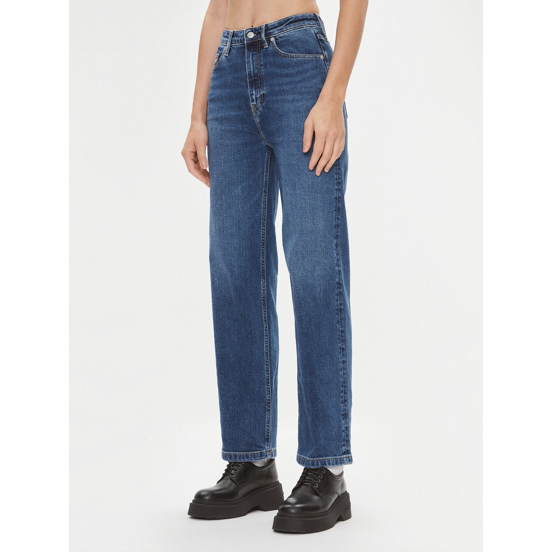 Tommy Hilfiger Jeansy Jane WW0WW39618 Modrá Relaxed Fit - Pepit.cz