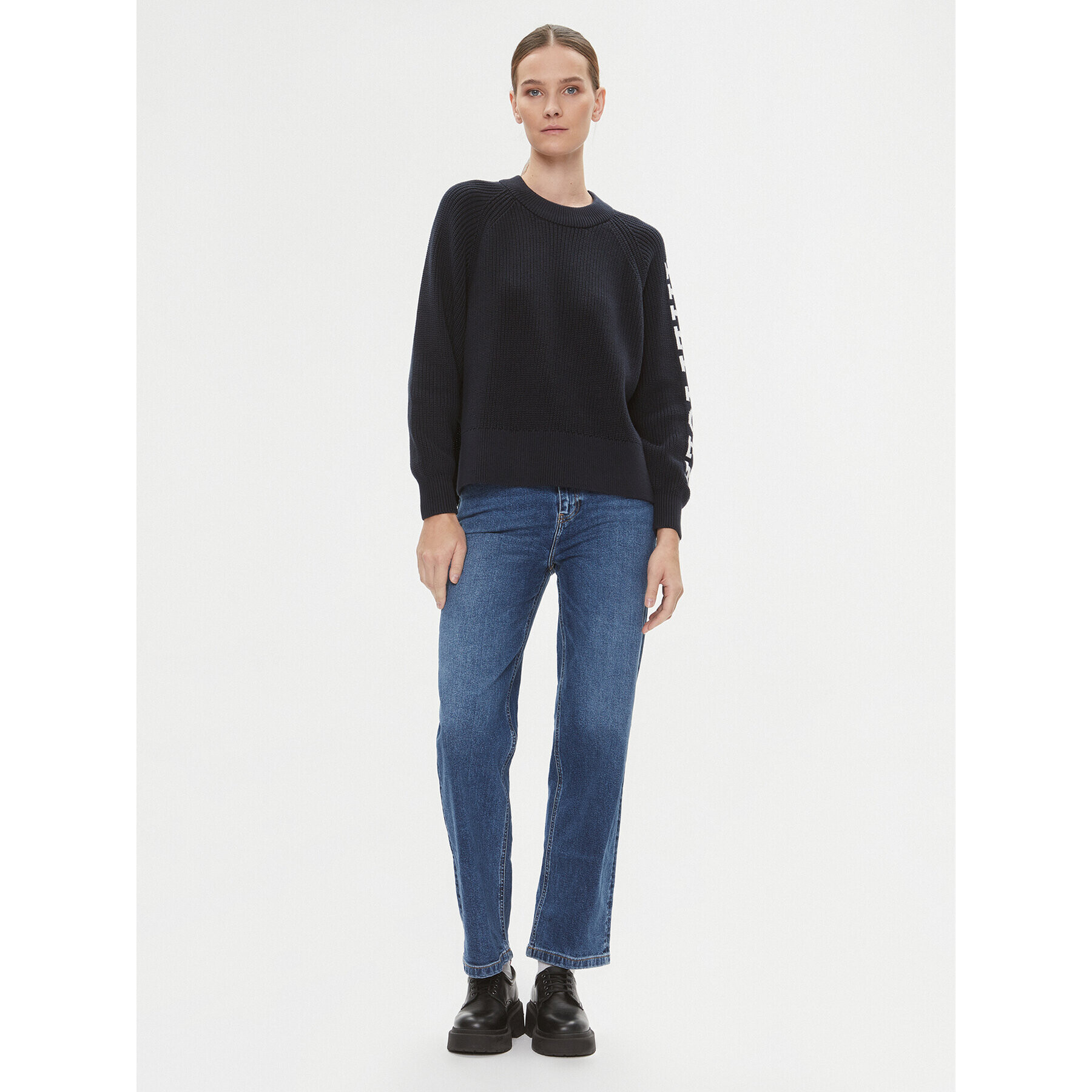 Tommy Hilfiger Jeansy Jane WW0WW39618 Modrá Relaxed Fit - Pepit.cz