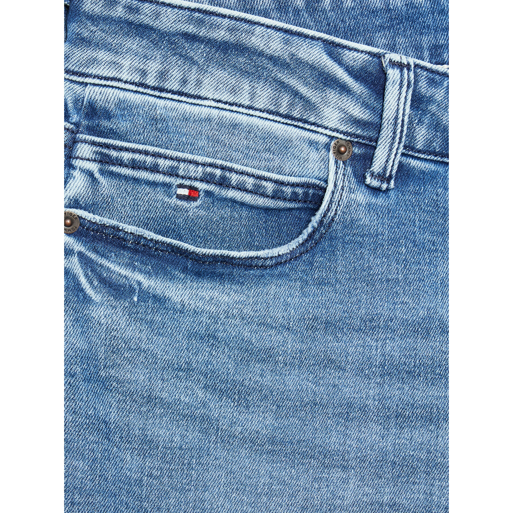 Tommy Hilfiger Jeansy KB0KB08084 D Modrá Straight Fit - Pepit.cz