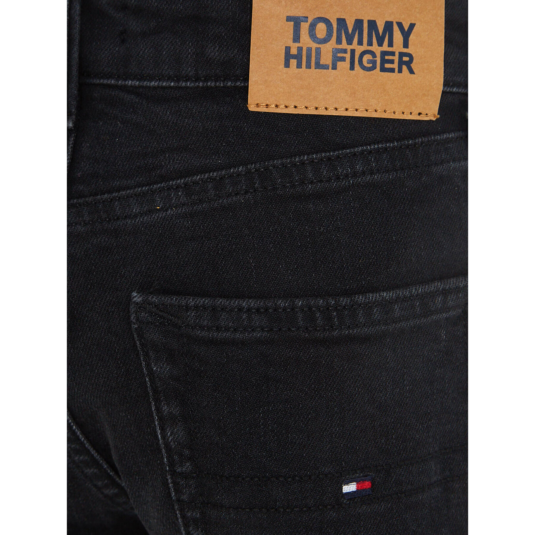 Tommy Hilfiger Jeansy KB0KB08274 D Černá Straight Fit - Pepit.cz