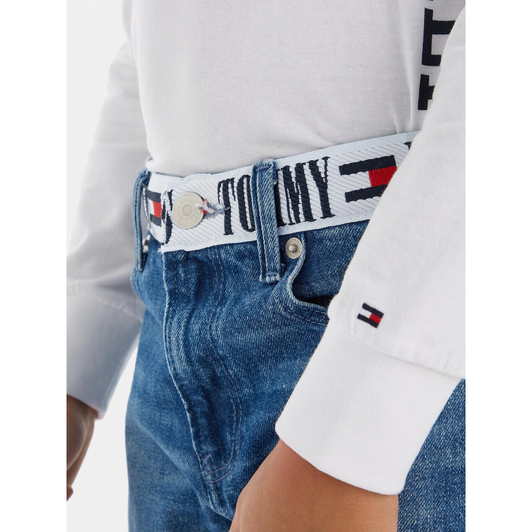 Tommy Hilfiger Jeansy KB0KB08403 D Modrá Regular Fit - Pepit.cz