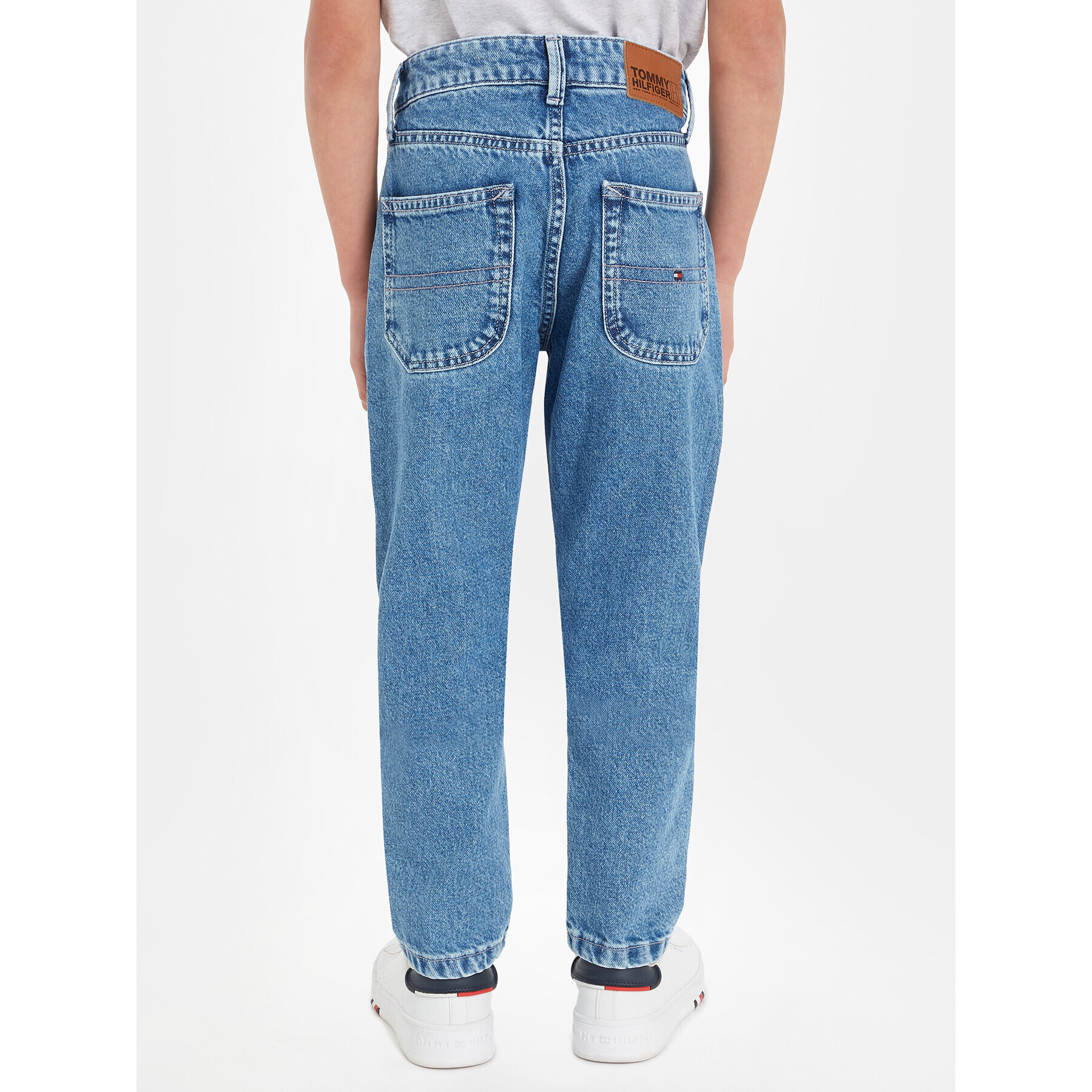 Tommy Hilfiger Jeansy KB0KB08464 Modrá Straight Fit - Pepit.cz