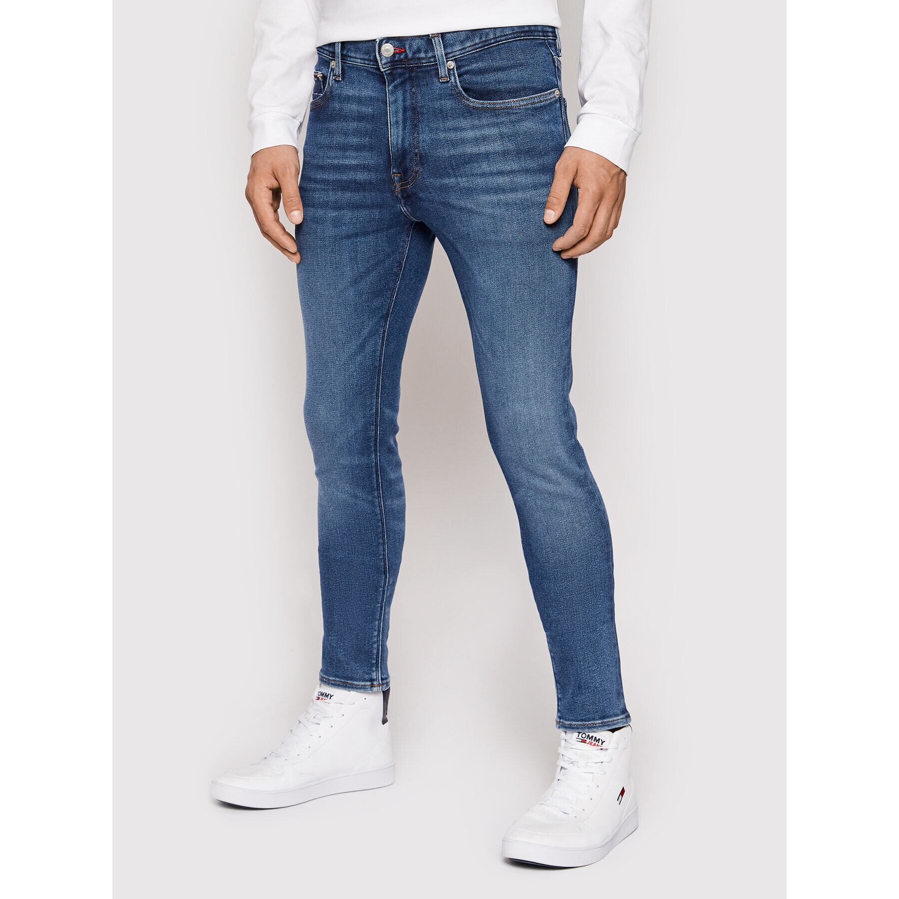 Tommy Hilfiger Jeansy Layton MW0MW19898 Modrá Extra Slim Fit - Pepit.cz