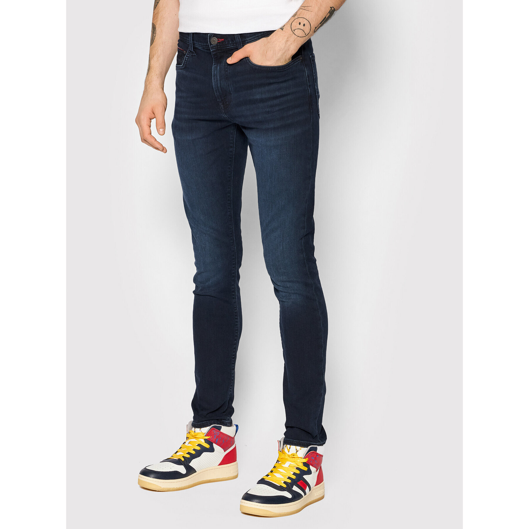 Tommy Hilfiger Jeansy Layton MW0MW19922 Tmavomodrá Extra Slim Fit - Pepit.cz