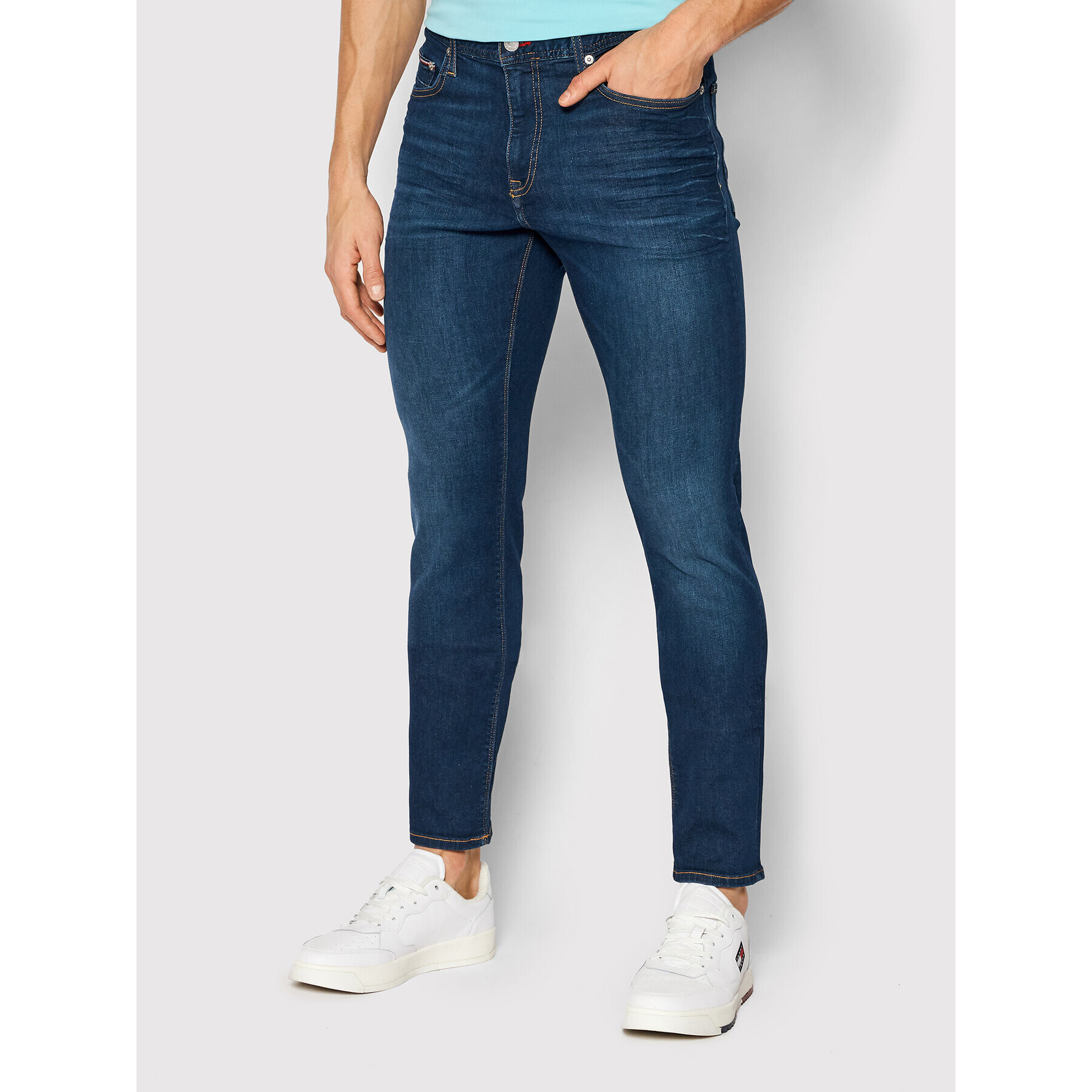 Tommy Hilfiger Jeansy Layton MW0MW21906 Tmavomodrá Extra Slim Fit - Pepit.cz