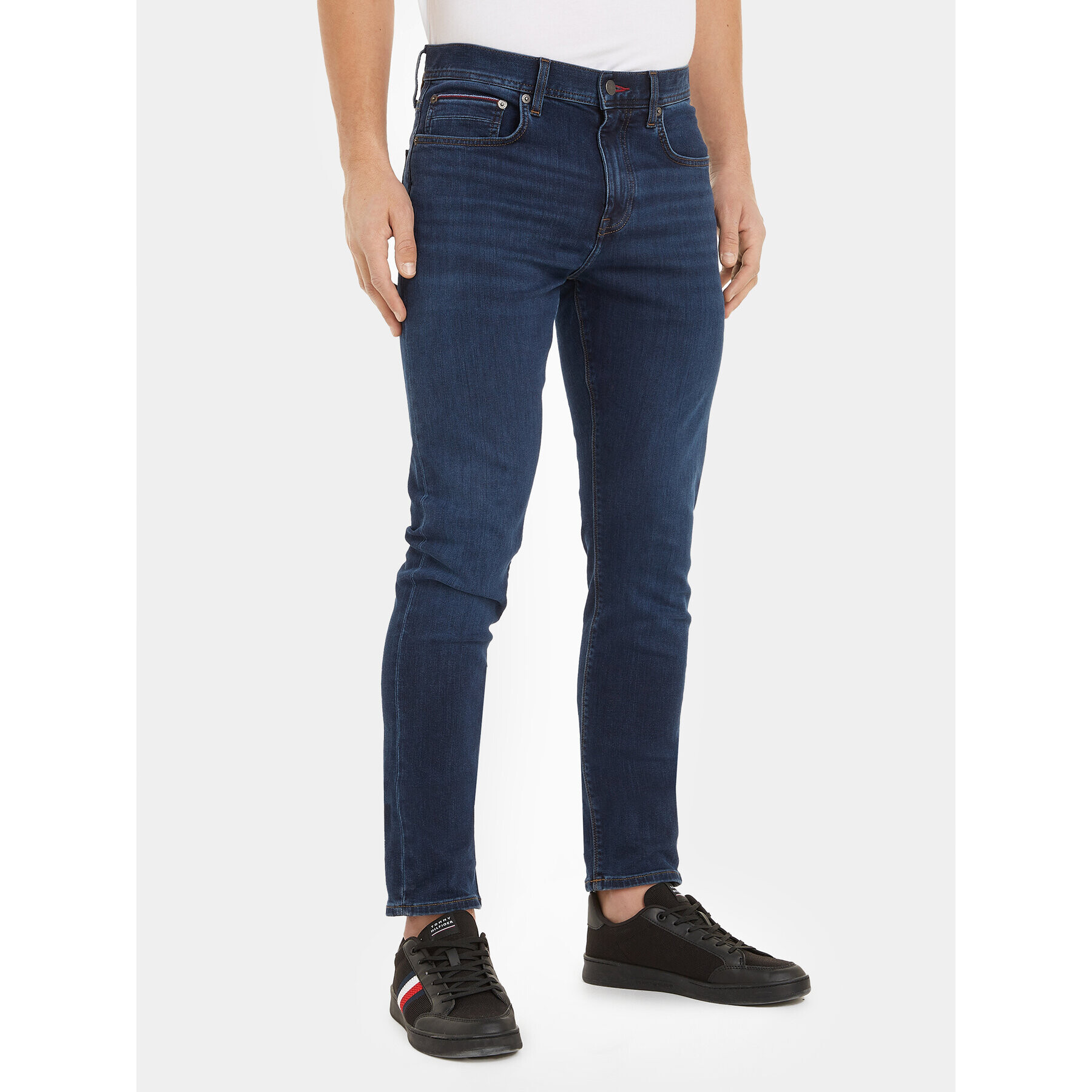 Tommy Hilfiger Jeansy Layton MW0MW33357 Tmavomodrá Slim Fit - Pepit.cz