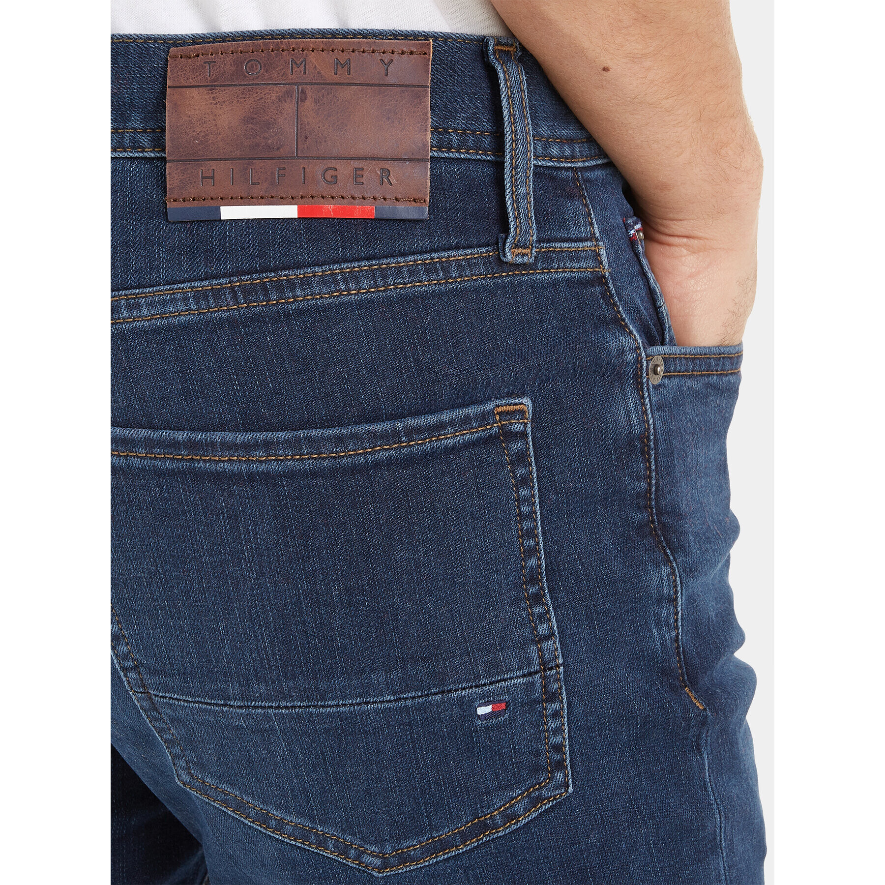 Tommy Hilfiger Jeansy Layton MW0MW33357 Tmavomodrá Slim Fit - Pepit.cz