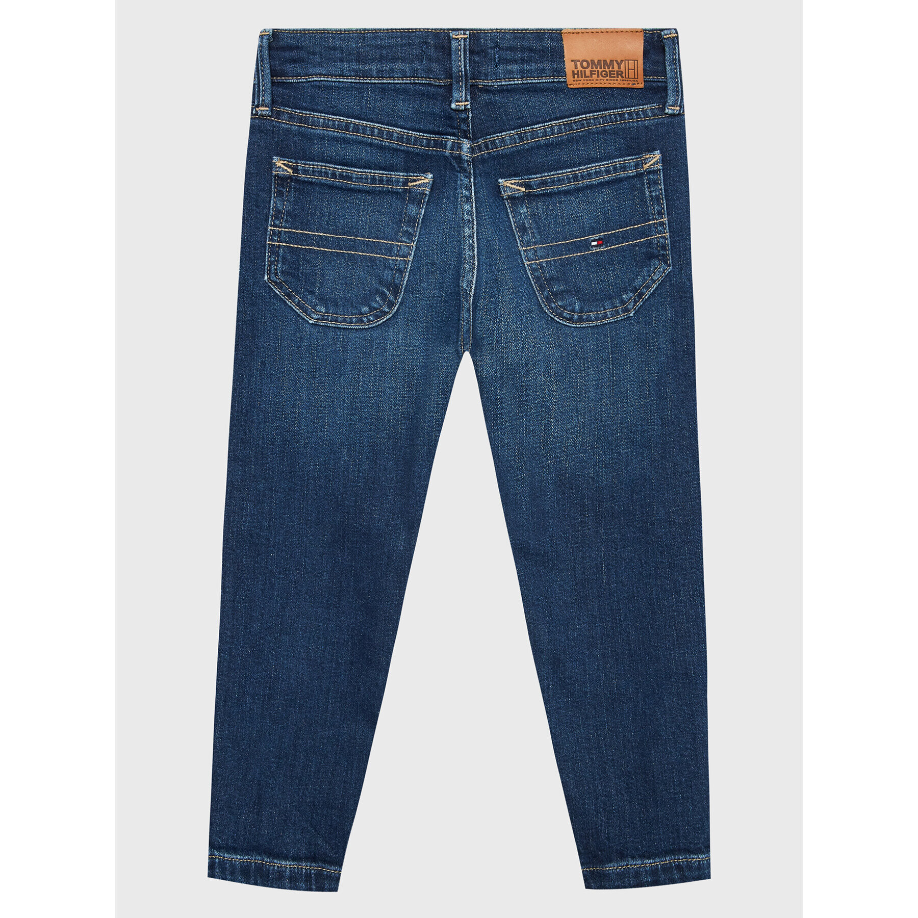 Tommy Hilfiger Jeansy Modern Straight Towelling KB0KB07763 M Modrá Straight Fit - Pepit.cz