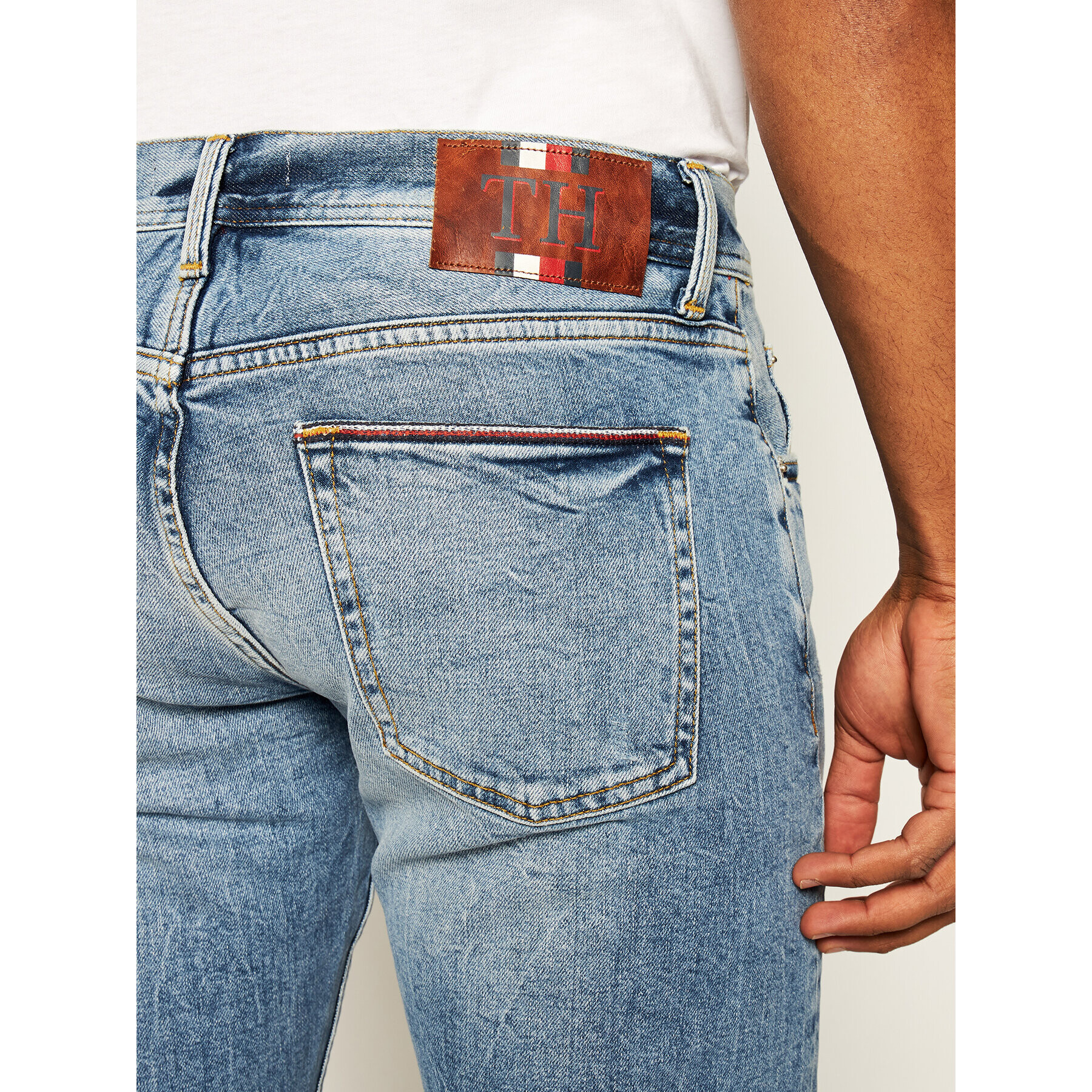 Tommy Hilfiger Jeansy MW0MW10874 Modrá Regular Fit - Pepit.cz