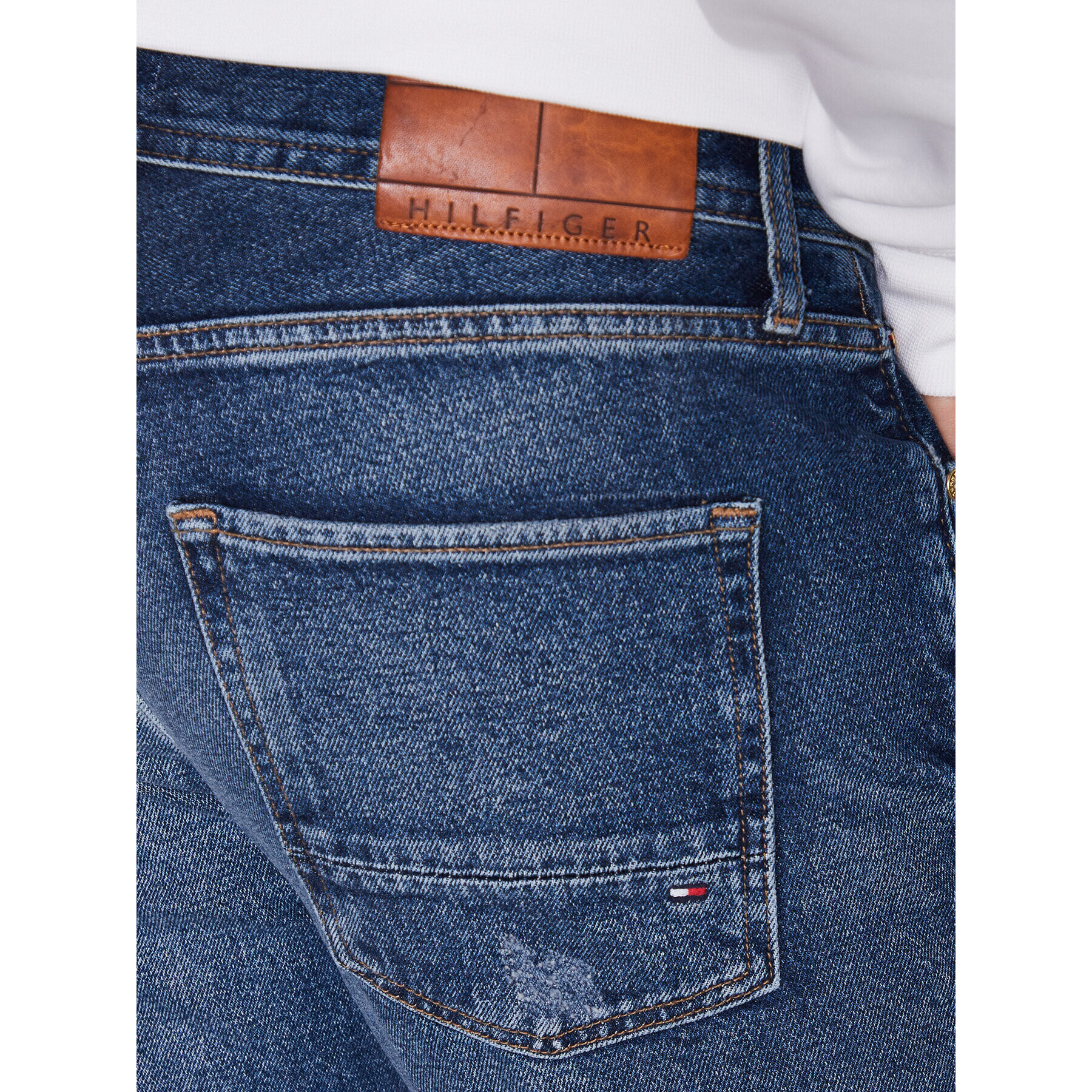 Tommy Hilfiger Jeansy MW0MW31105 Modrá Regular Fit - Pepit.cz