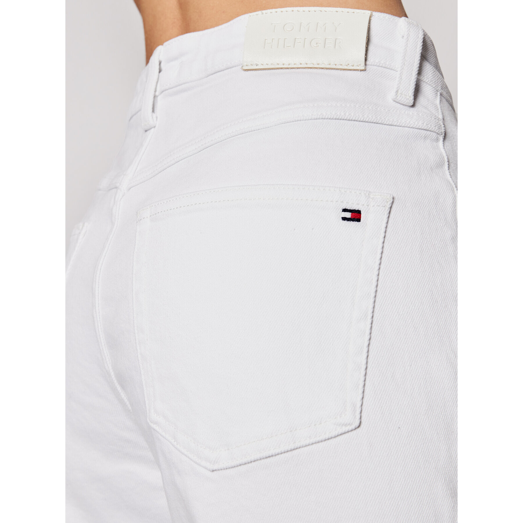 Tommy Hilfiger Jeansy New Classic WW0WW30213 Bílá Straight Leg - Pepit.cz