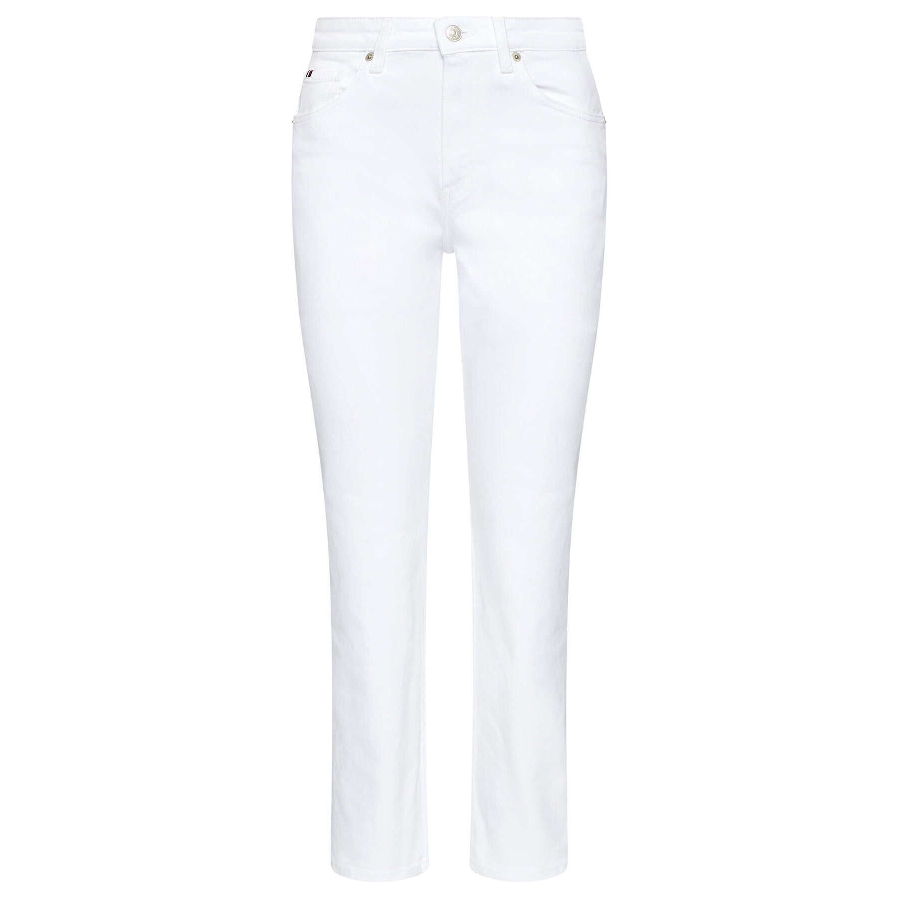 Tommy Hilfiger Jeansy New Classic WW0WW30213 Bílá Straight Leg - Pepit.cz