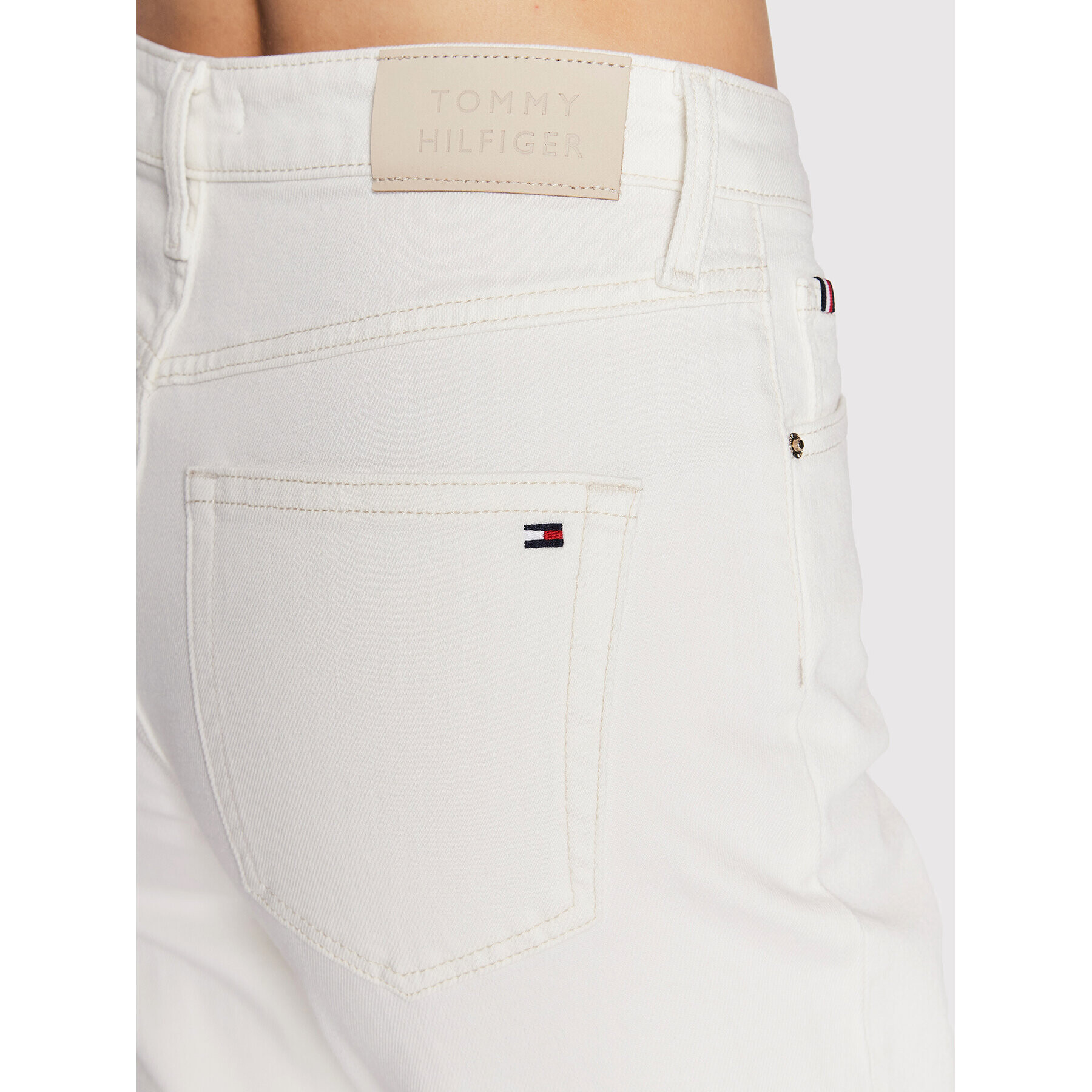 Tommy Hilfiger Jeansy New Classic WW0WW34545 Bílá Regular Fit - Pepit.cz