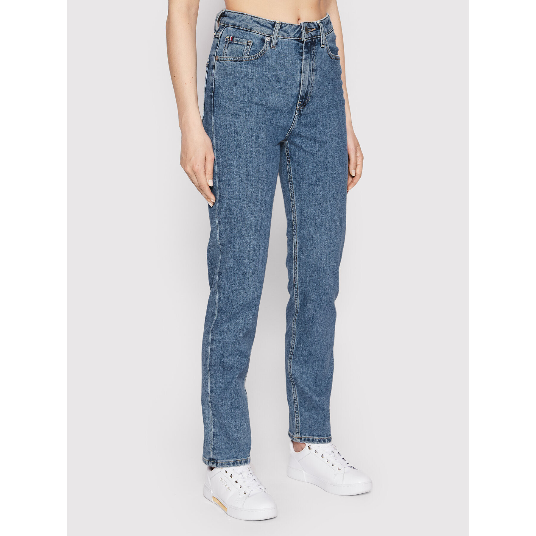 Tommy Hilfiger Jeansy New Classic WW0WW34560 Modrá Straight Leg - Pepit.cz