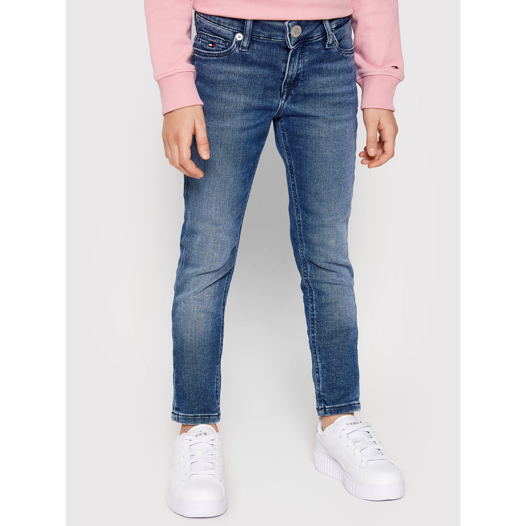 Tommy Hilfiger Jeansy Nora KG0KG06074 M Modrá Skinny Fit - Pepit.cz