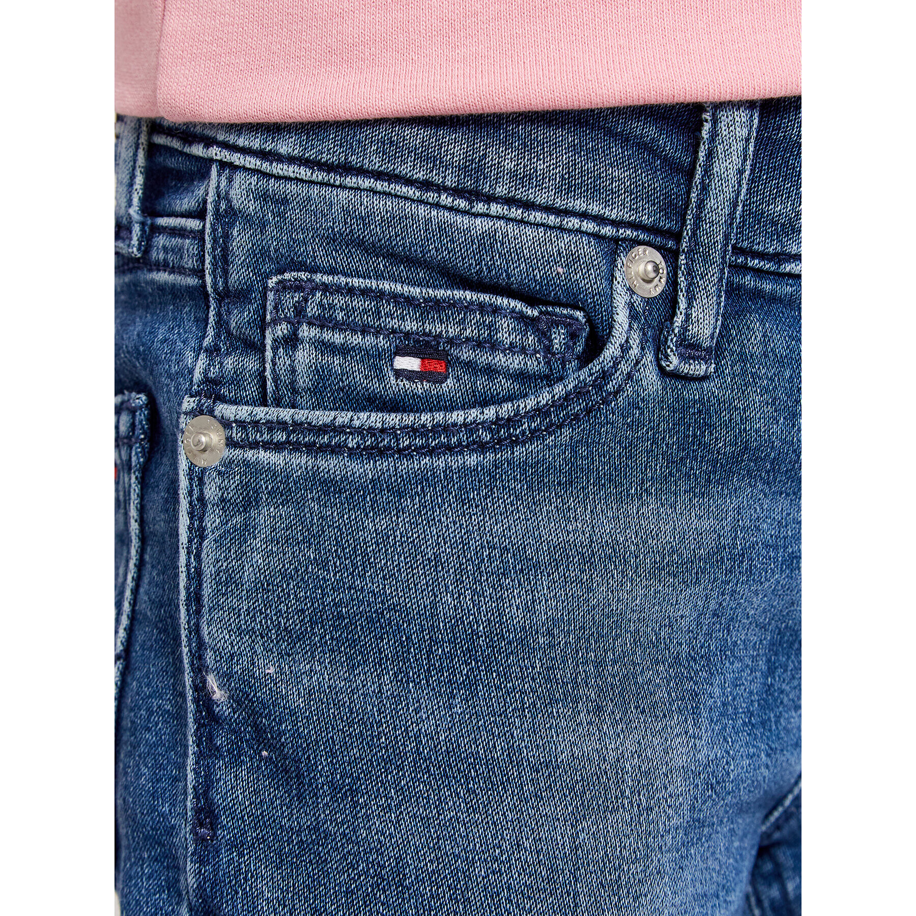 Tommy Hilfiger Jeansy Nora KG0KG06074 M Modrá Skinny Fit - Pepit.cz