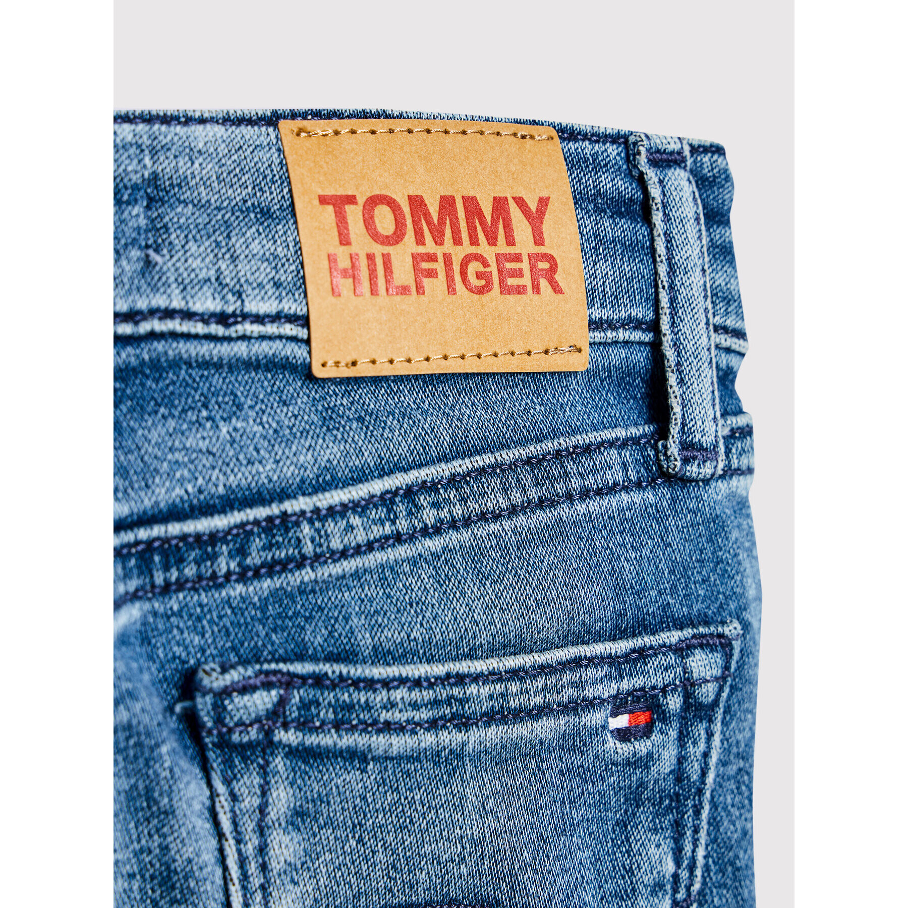 Tommy Hilfiger Jeansy Nora KG0KG06074 M Modrá Skinny Fit - Pepit.cz