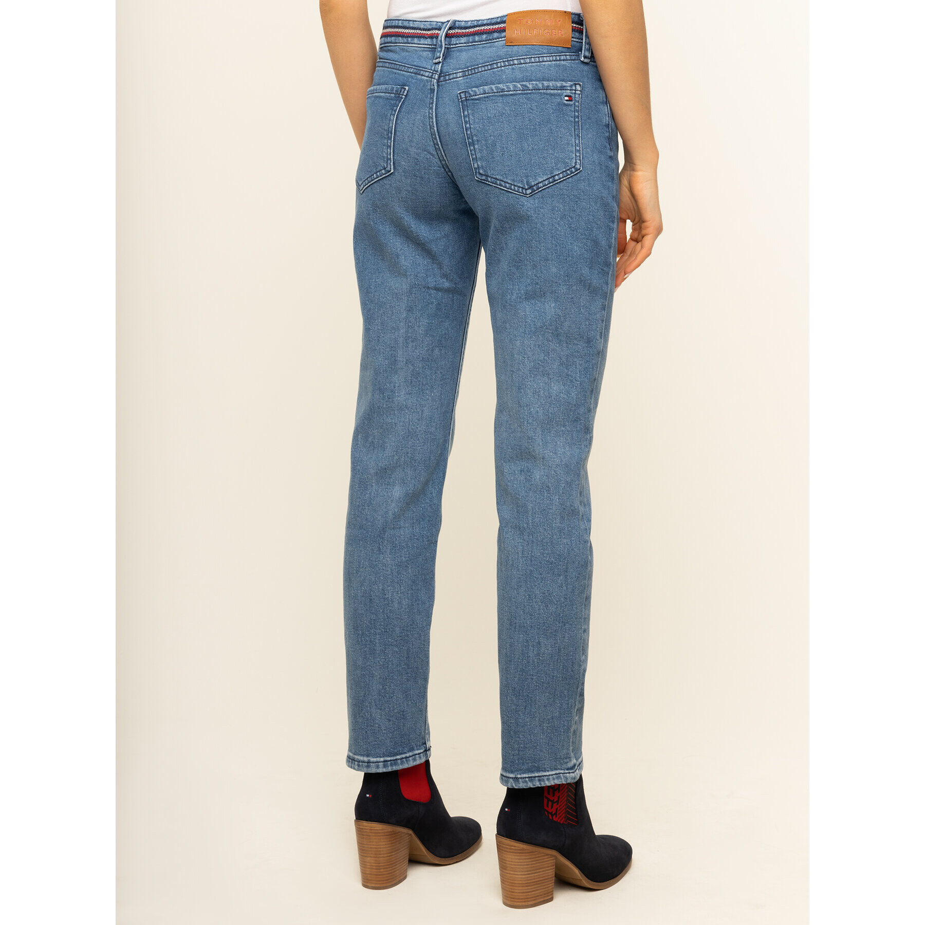 Tommy Hilfiger Jeansy Rome WW0WW26491 Modrá Straight Fit - Pepit.cz