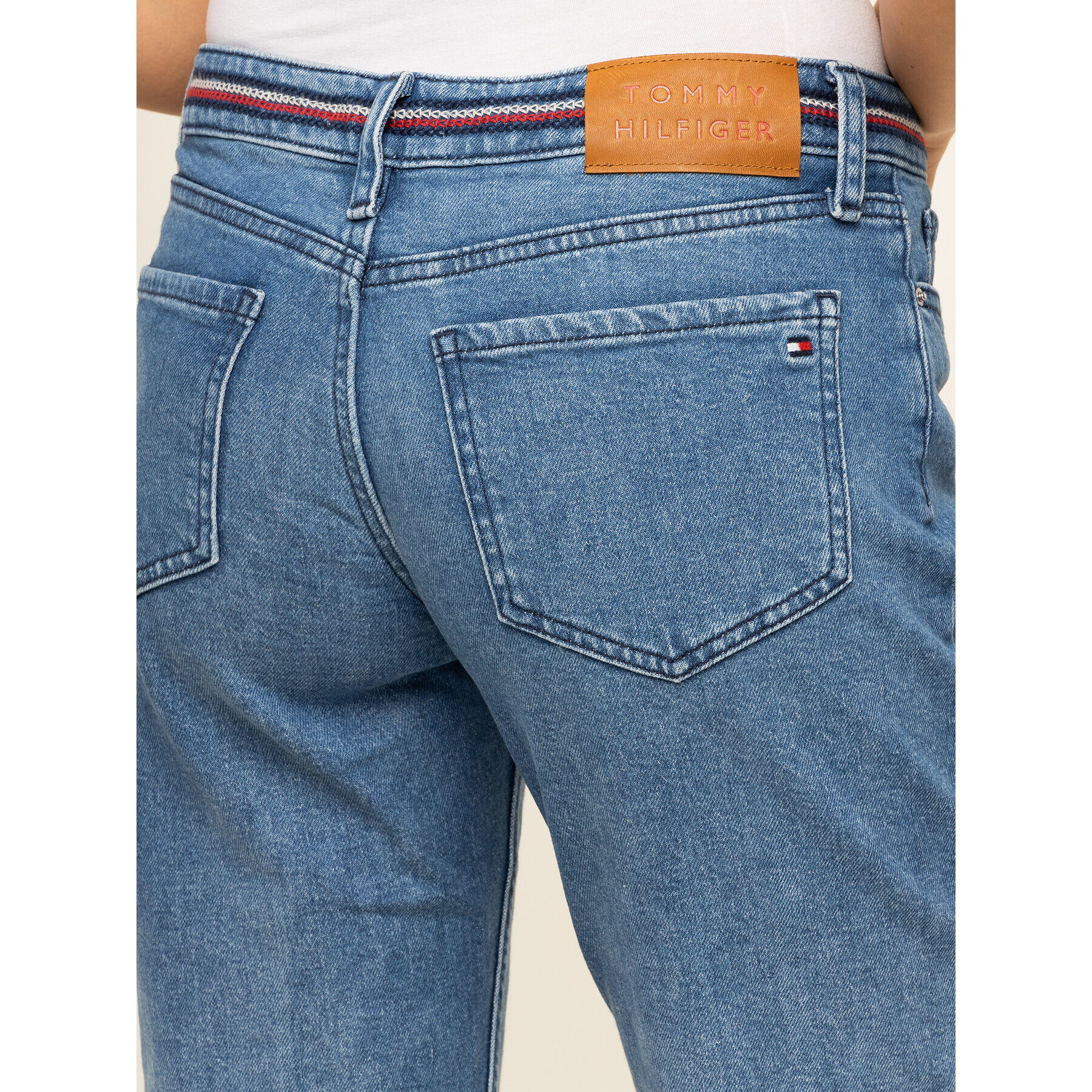 Tommy Hilfiger Jeansy Rome WW0WW26491 Modrá Straight Fit - Pepit.cz